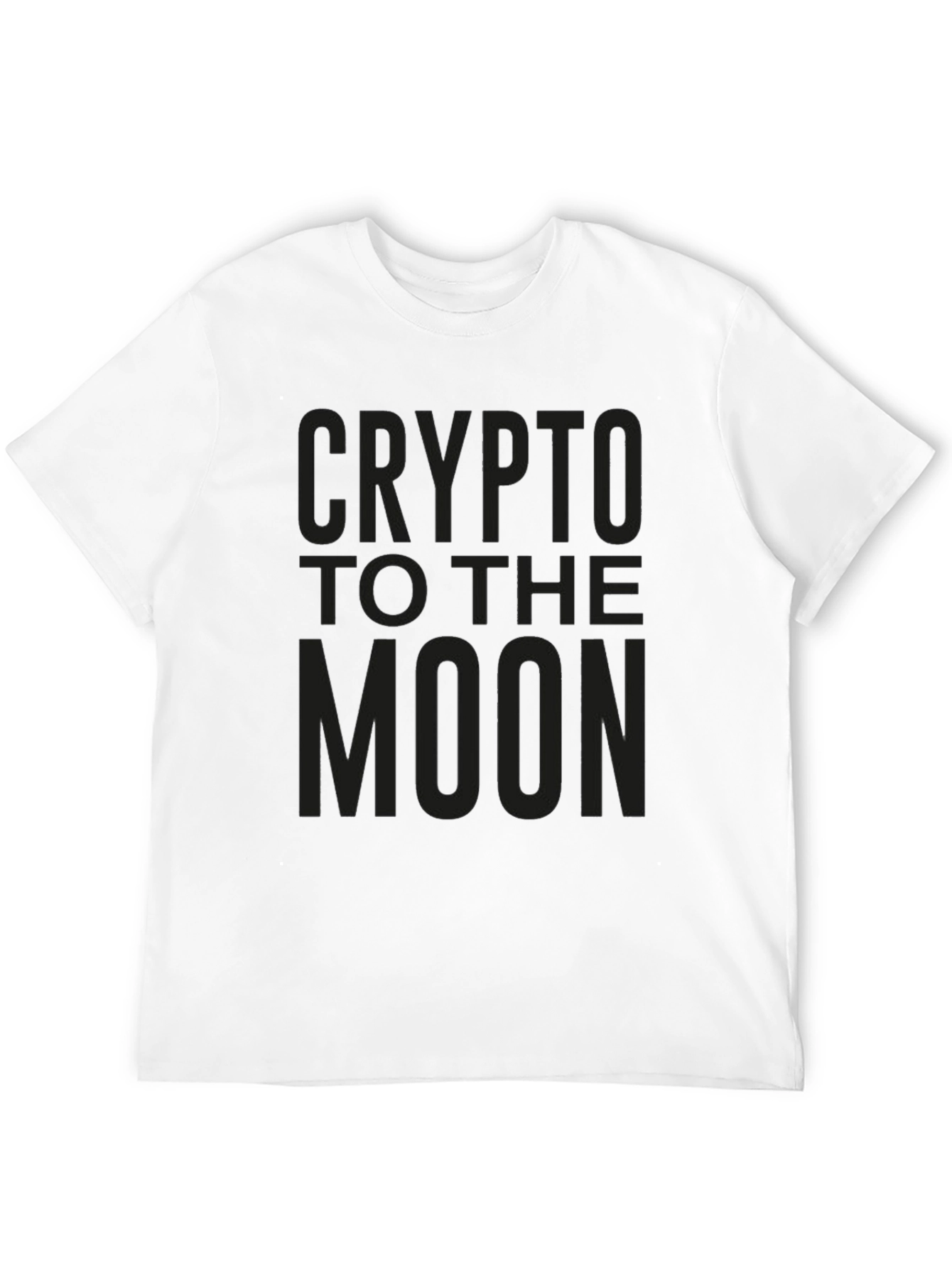 Crypto to the Moon Black Graphic Tee