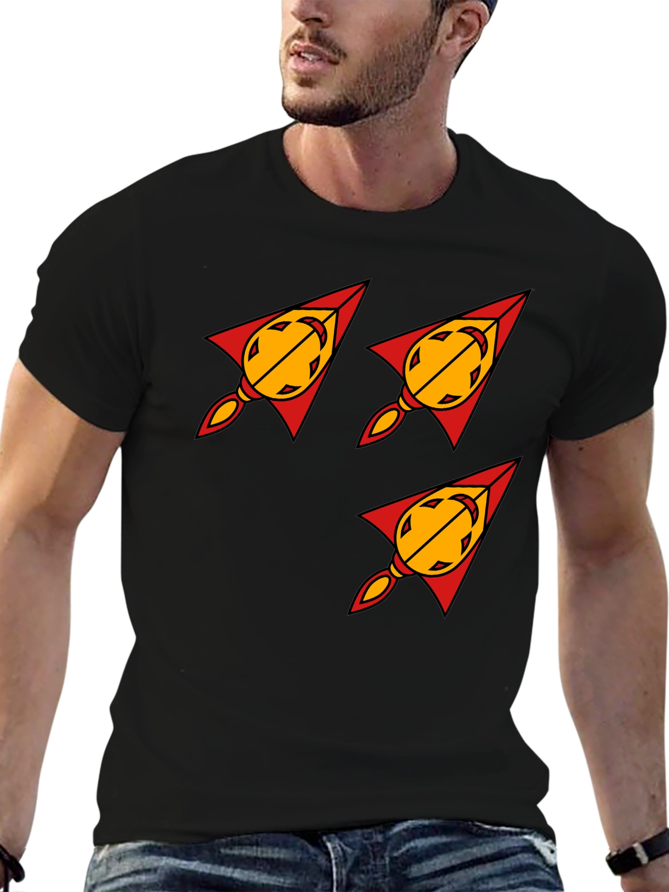 Rocket Arrow T-Shirt - Bold Graphic Tee