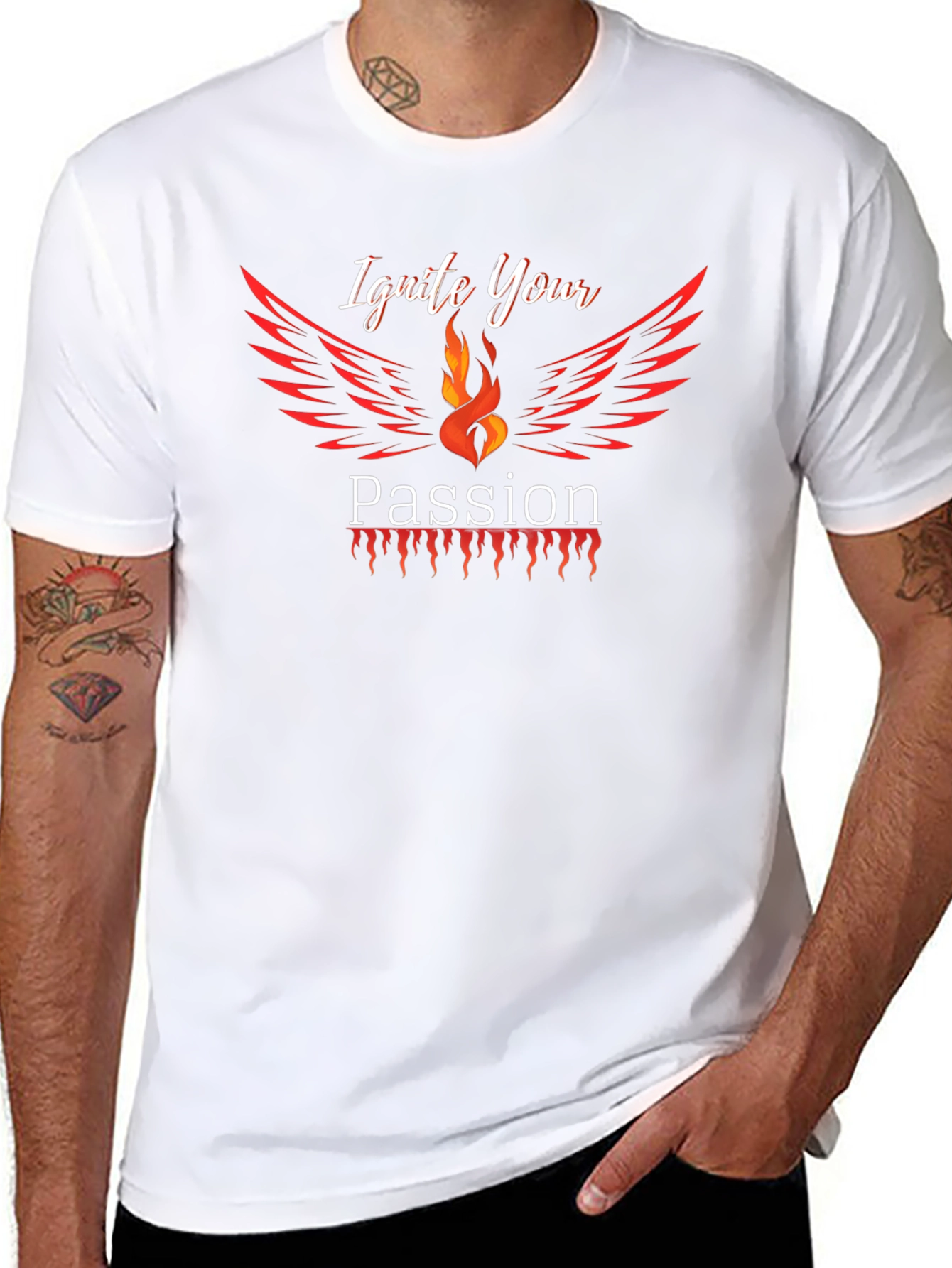 Ignite Your Passion Graphic Tee - Black