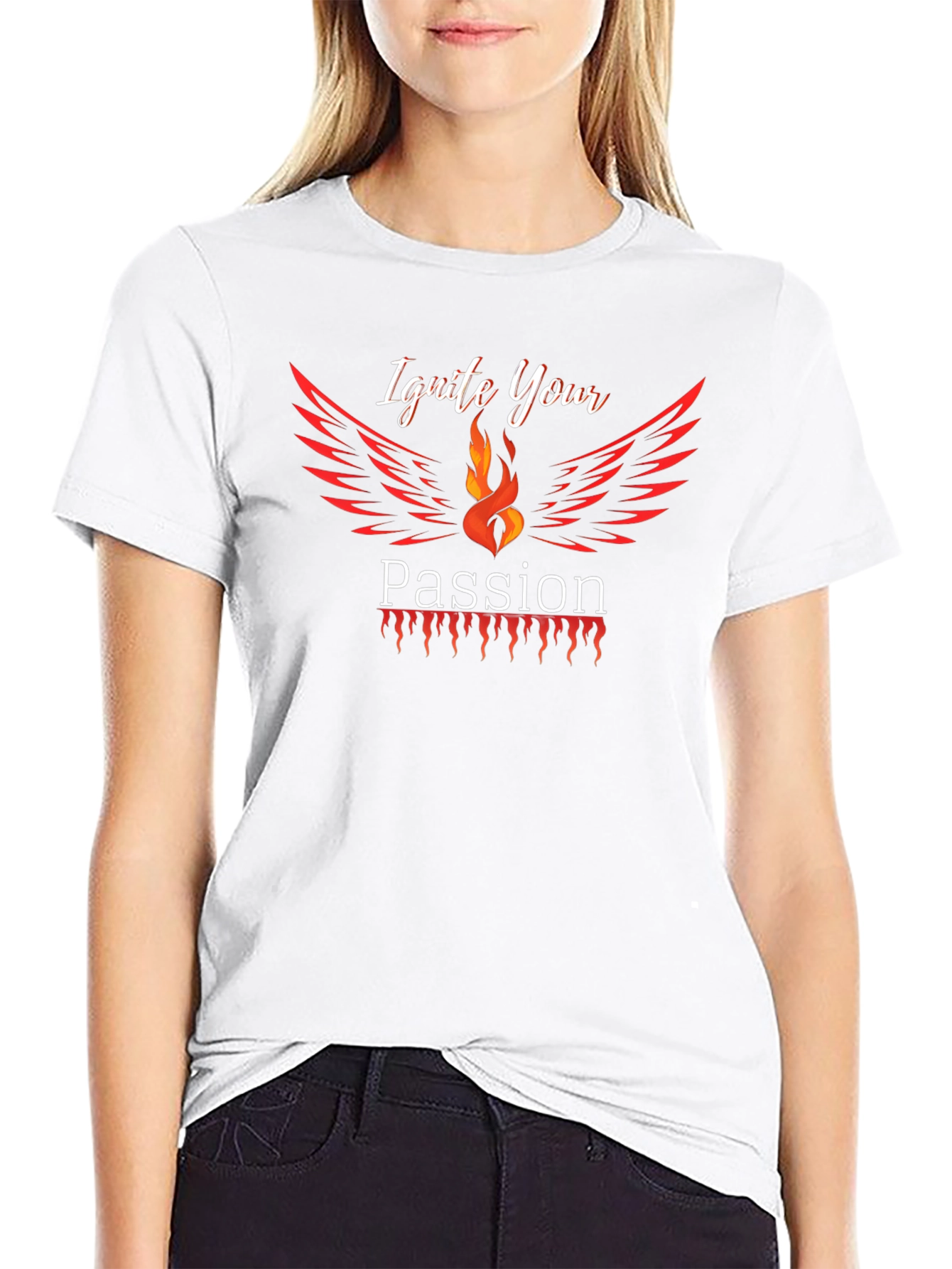 Ignite Your Passion Graphic Tee - Black