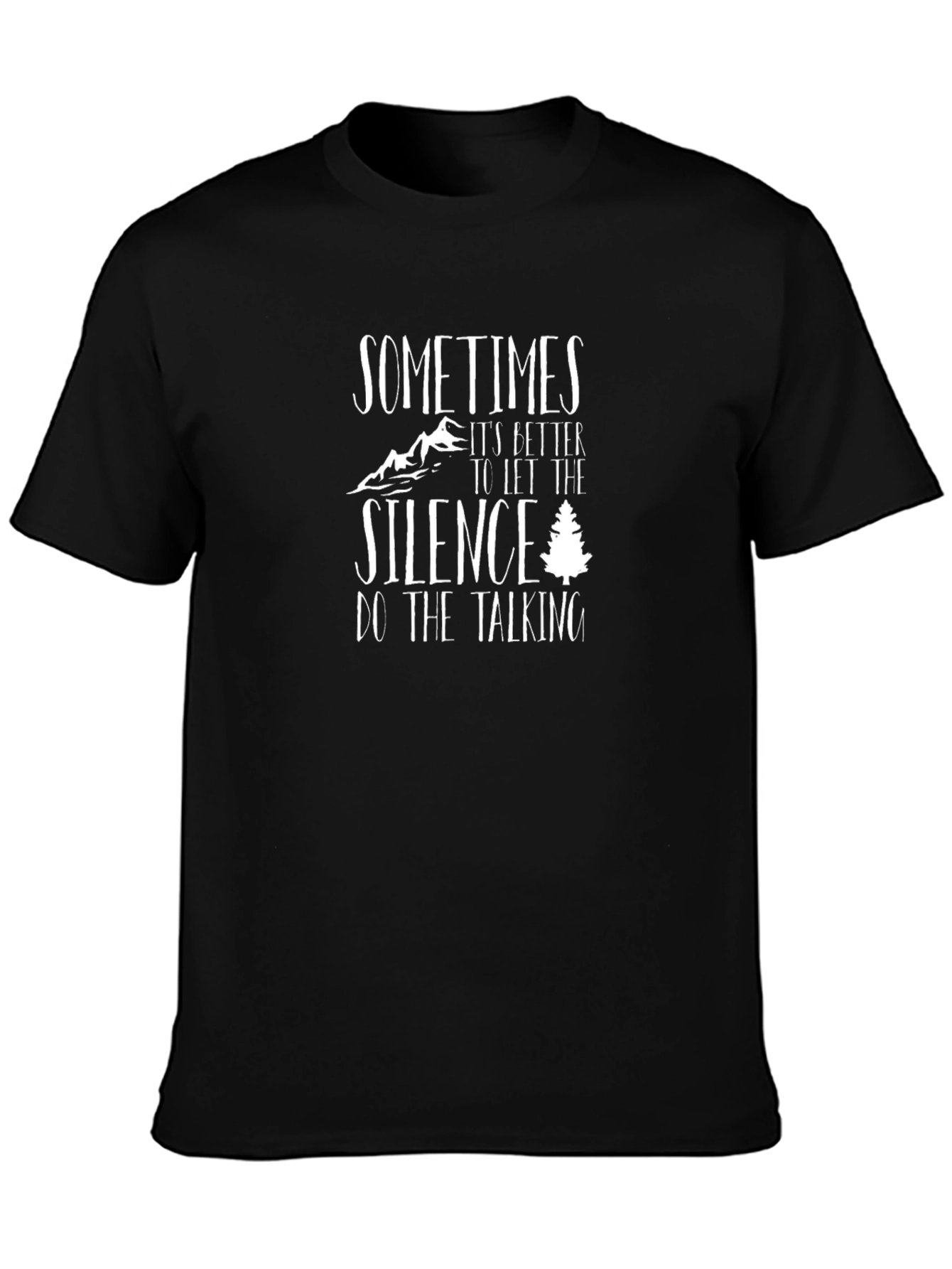 Silence Graphic T-Shirt - Black