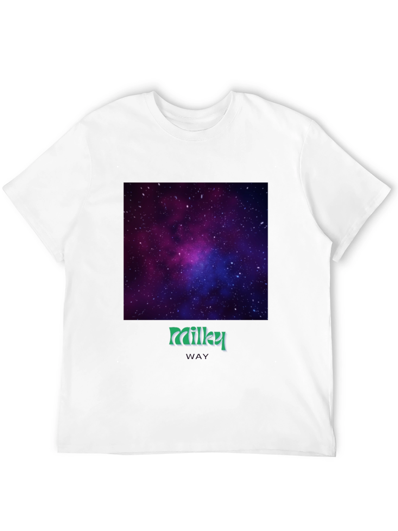 Milky Way Galaxy Graphic Tee - Black