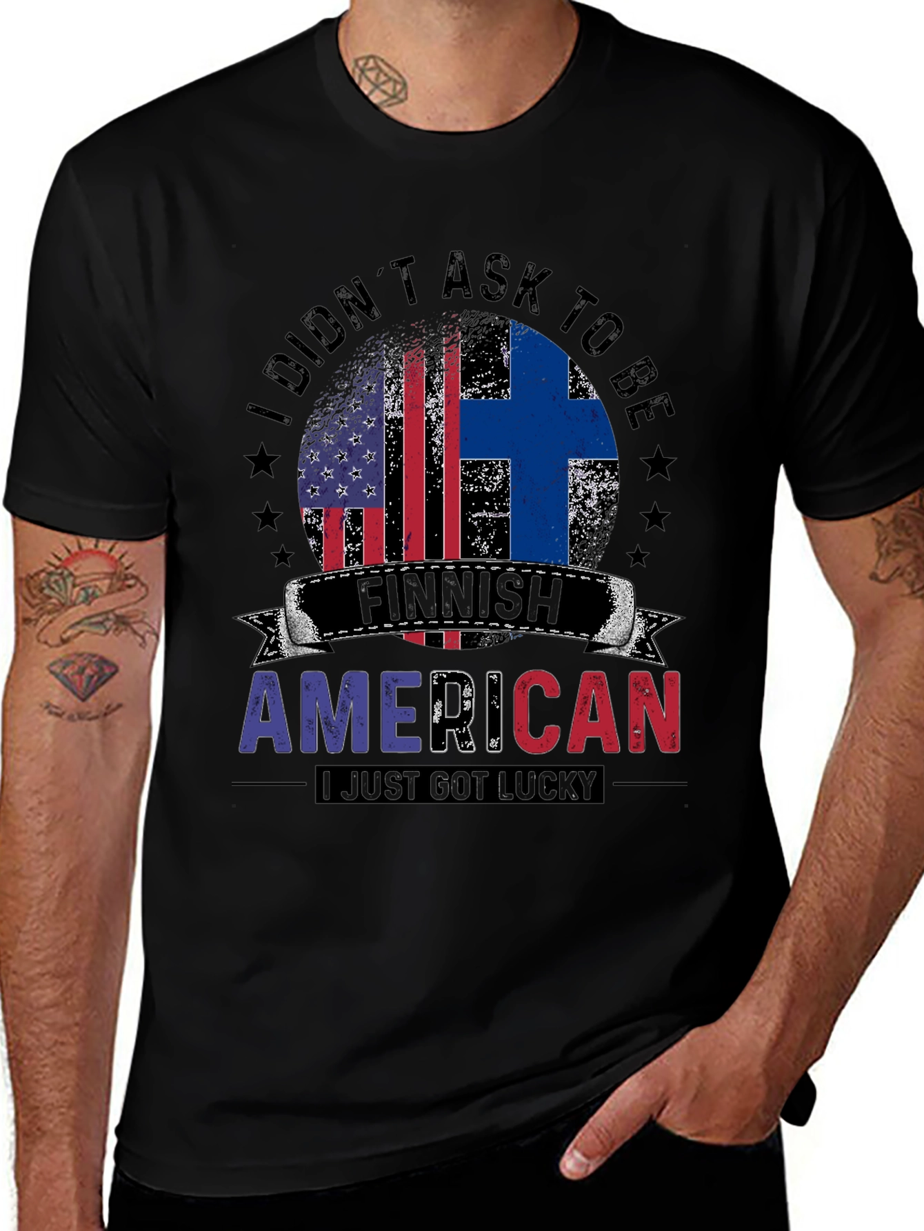Finnish American Flag T-Shirt