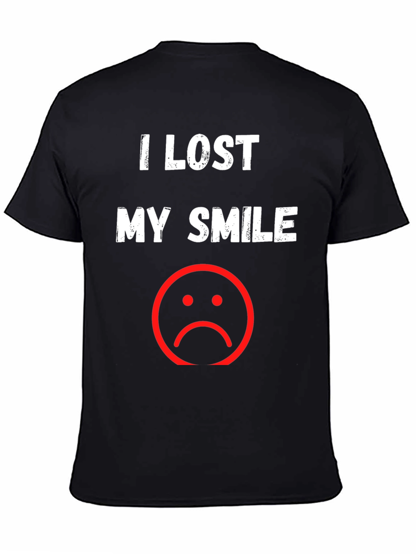 I Lost My Smile T-Shirt - Black Graphic Tee