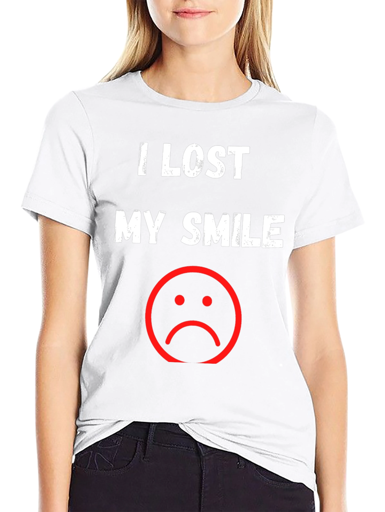 I Lost My Smile T-Shirt - Black Graphic Tee