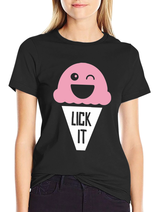 Funny Lick It Ice Cream Graphic Tee