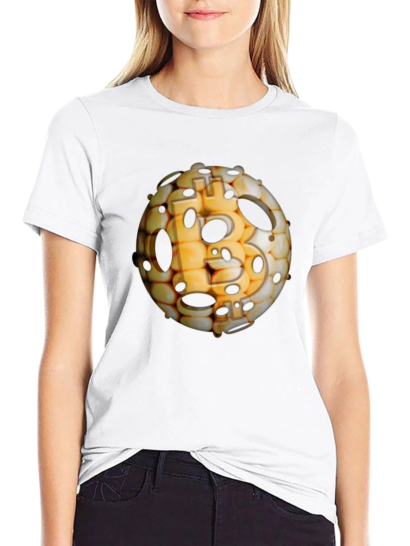 Bitcoin Sphere Black T-Shirt - Crypto Design