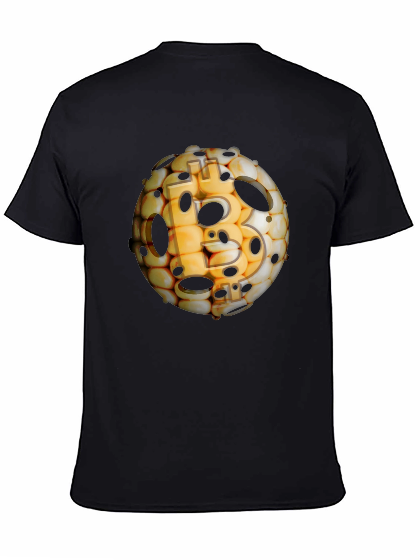 Bitcoin Sphere Black T-Shirt - Crypto Design