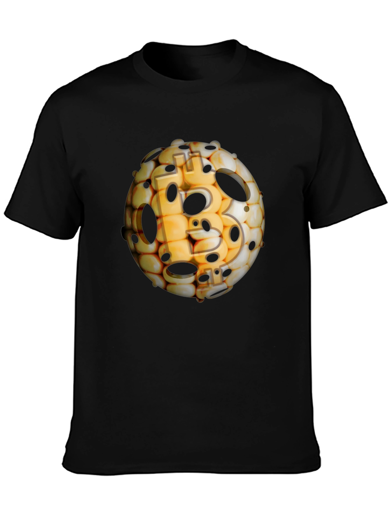 Bitcoin Sphere Black T-Shirt - Crypto Design