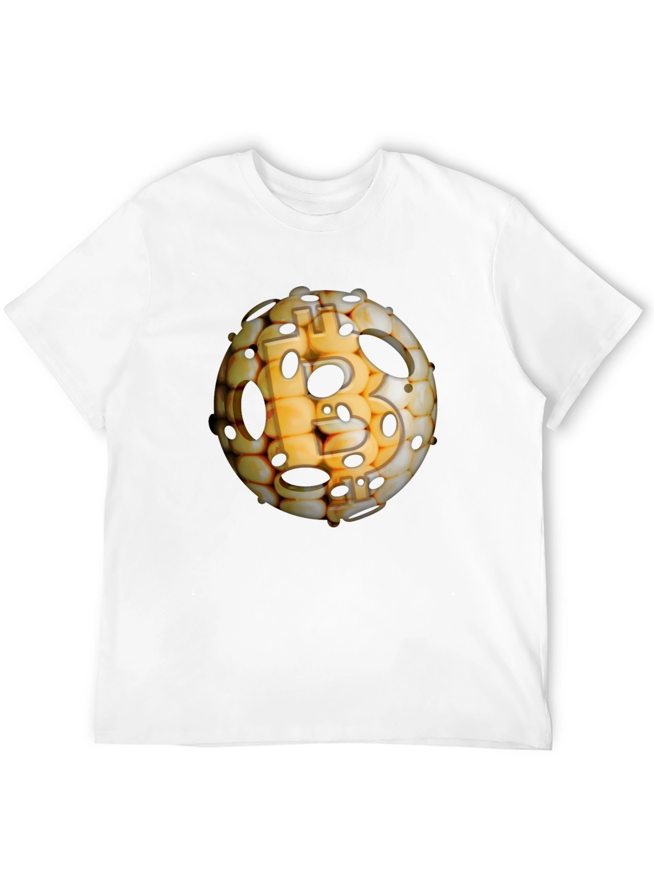 Bitcoin Sphere Black T-Shirt - Crypto Design
