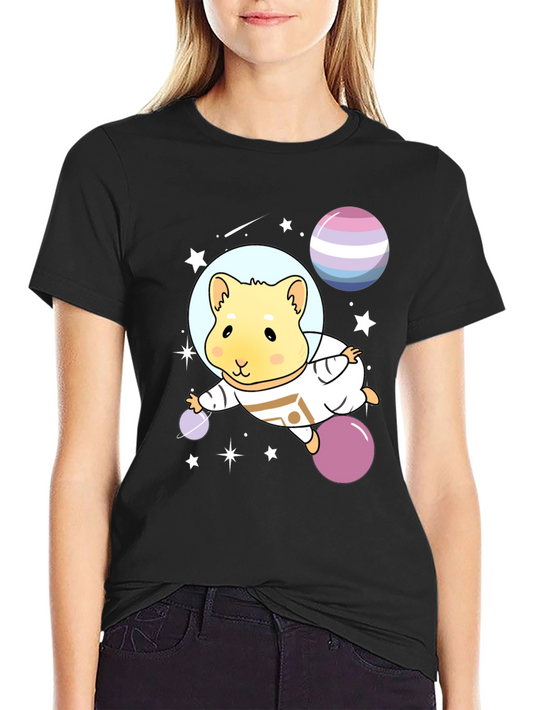 Astronaut Hamster Graphic Tee