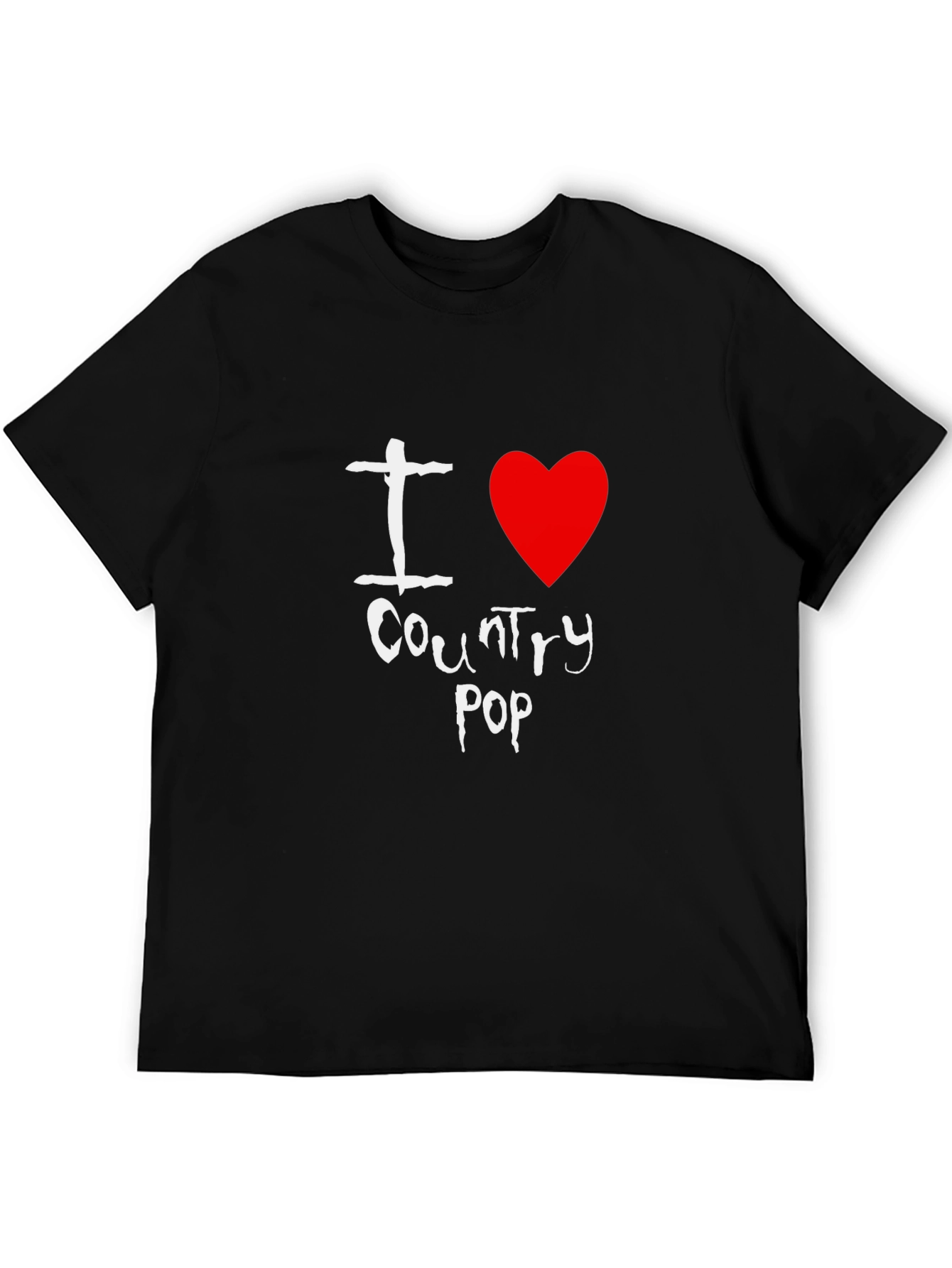 I Heart Country Pop Black T-Shirt