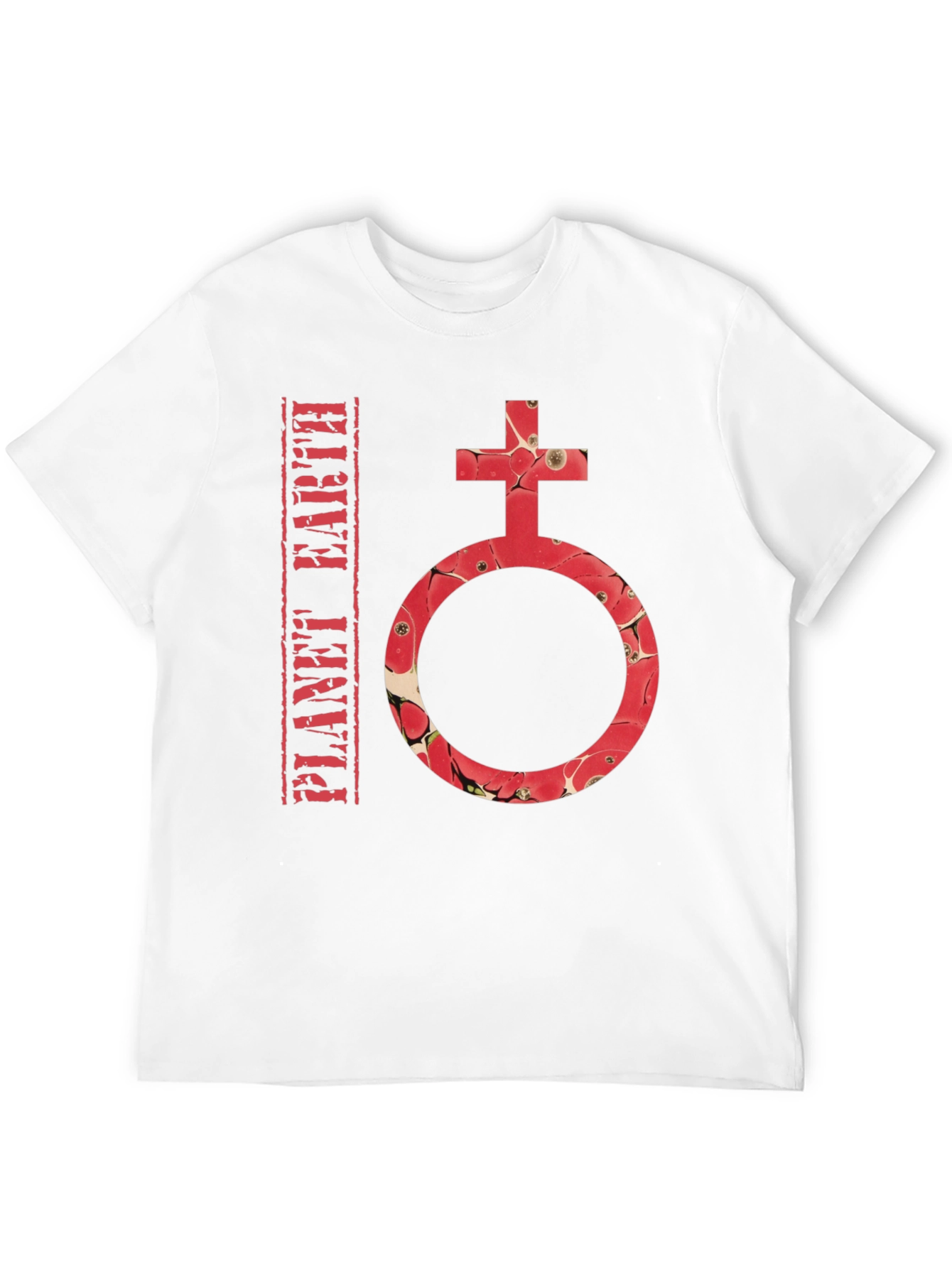Planet Earth Symbol T-Shirt - Stylish Graphic Tee