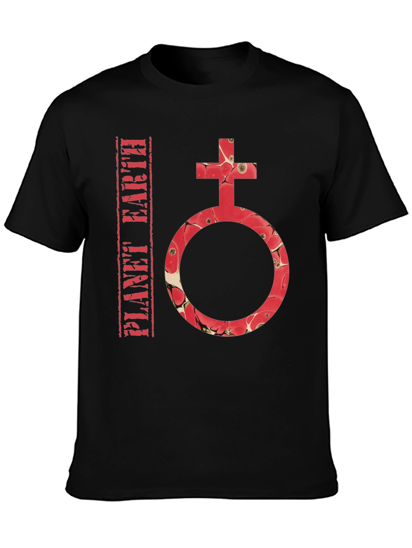 Planet Earth Symbol T-Shirt - Stylish Graphic Tee