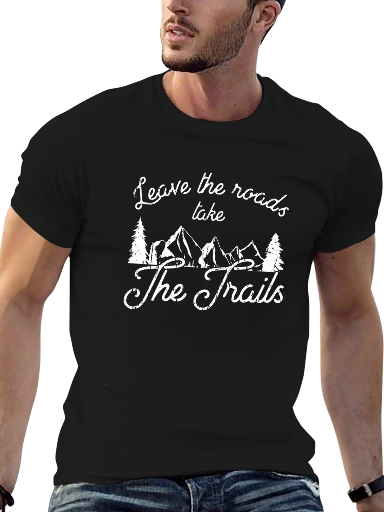 Leave the Roads Take the Trails Graphic T-Shirt