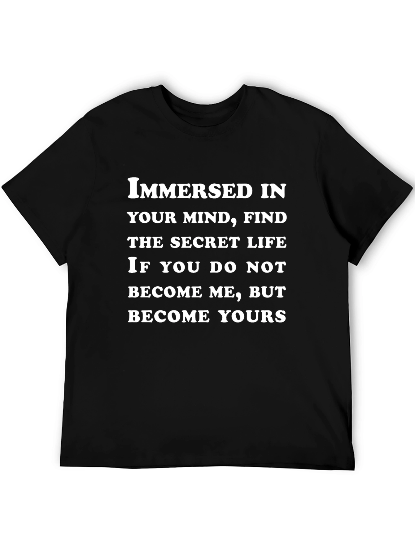 Immersed In Your Mind Black T-Shirt