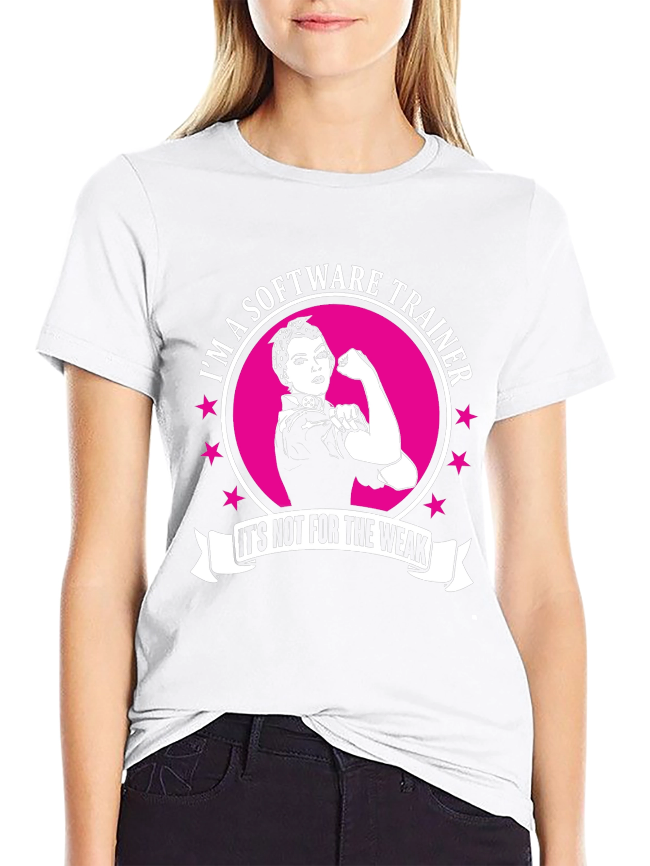 Software Trainer T-Shirt - Strong Woman Design