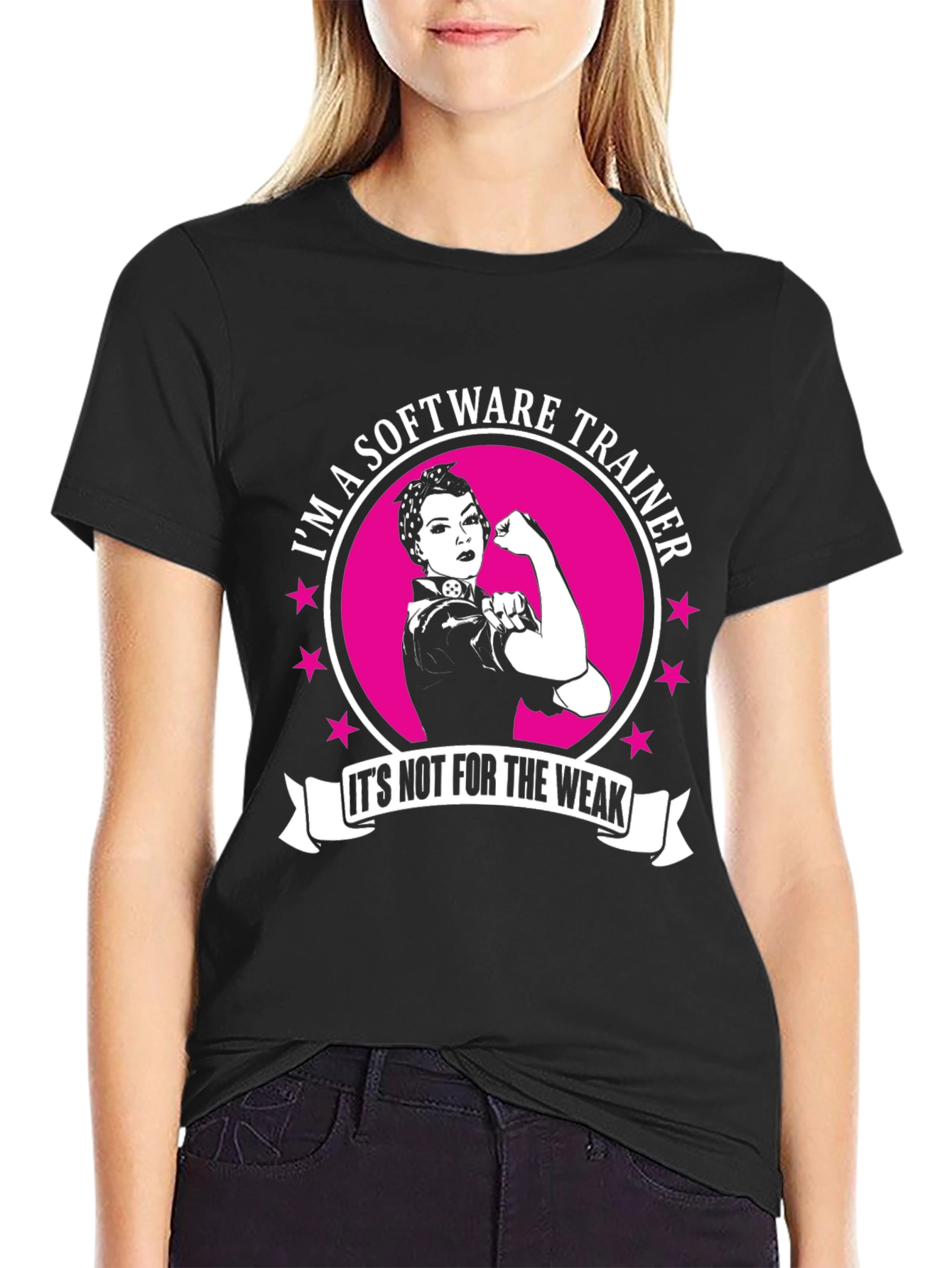 Software Trainer T-Shirt - Strong Woman Design