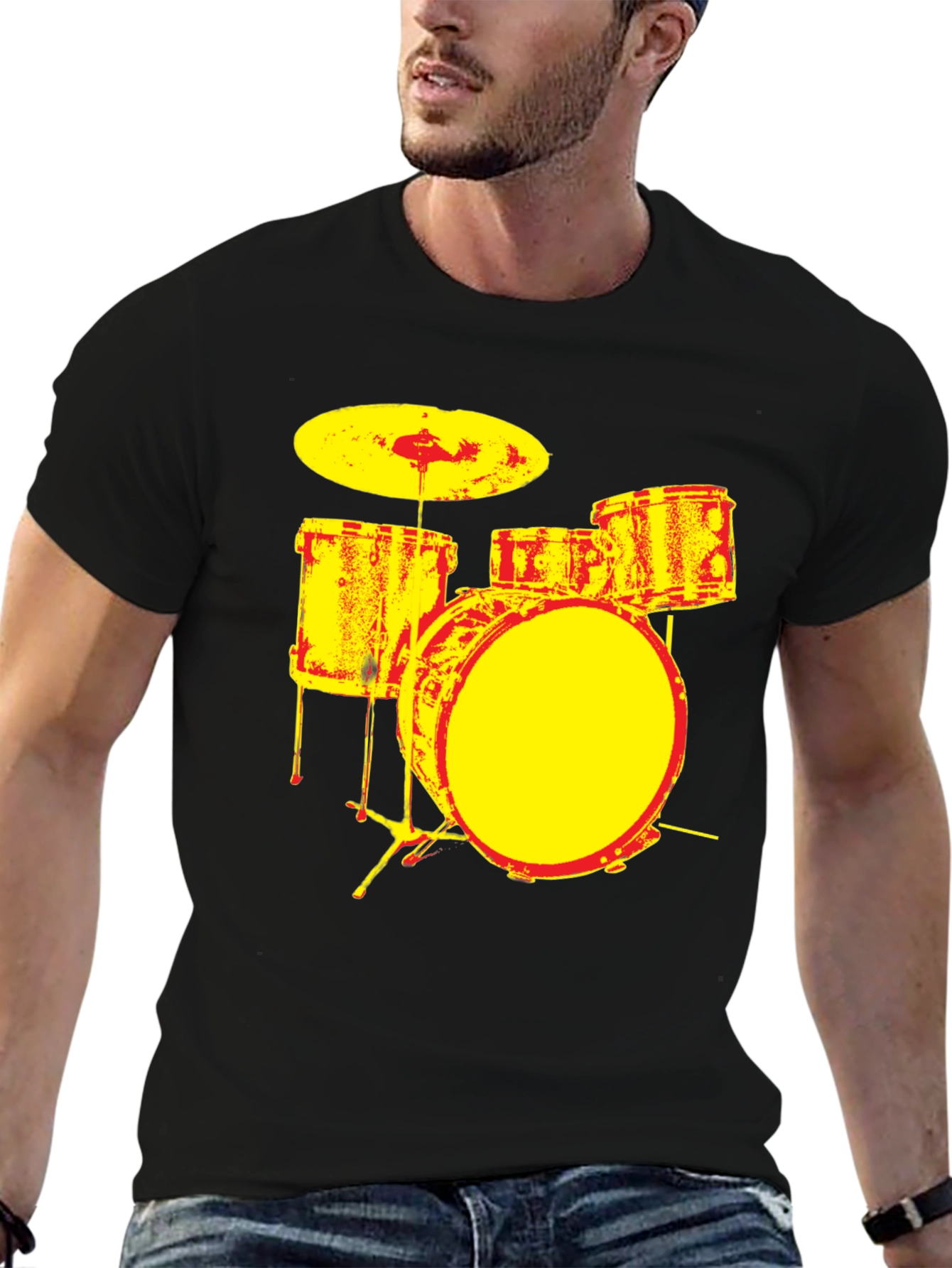 Drum Set Graphic Tee - Band T-Shirt