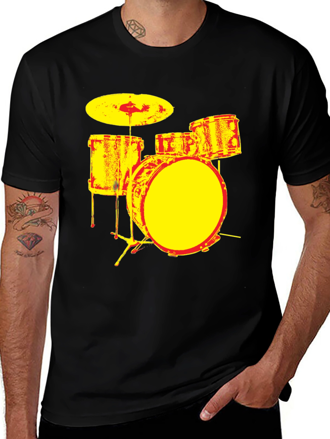 Drum Set Graphic Tee - Band T-Shirt