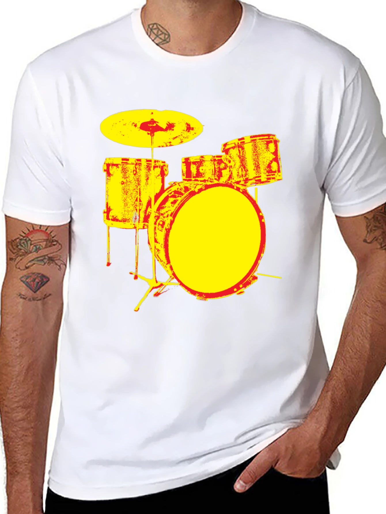 Drum Set Graphic Tee - Band T-Shirt