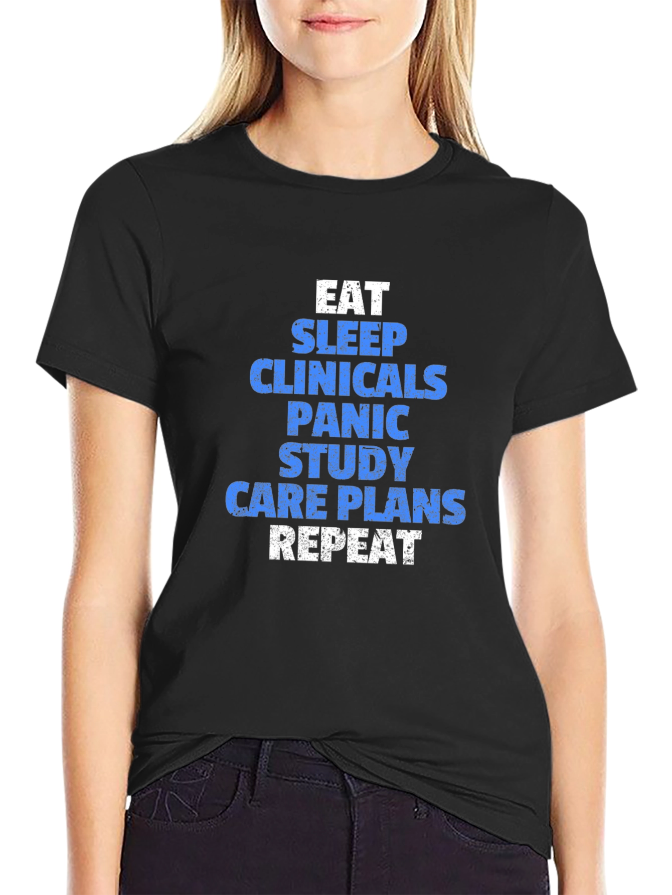 Eat Sleep Clinicals Funny Nursing T-Shirt