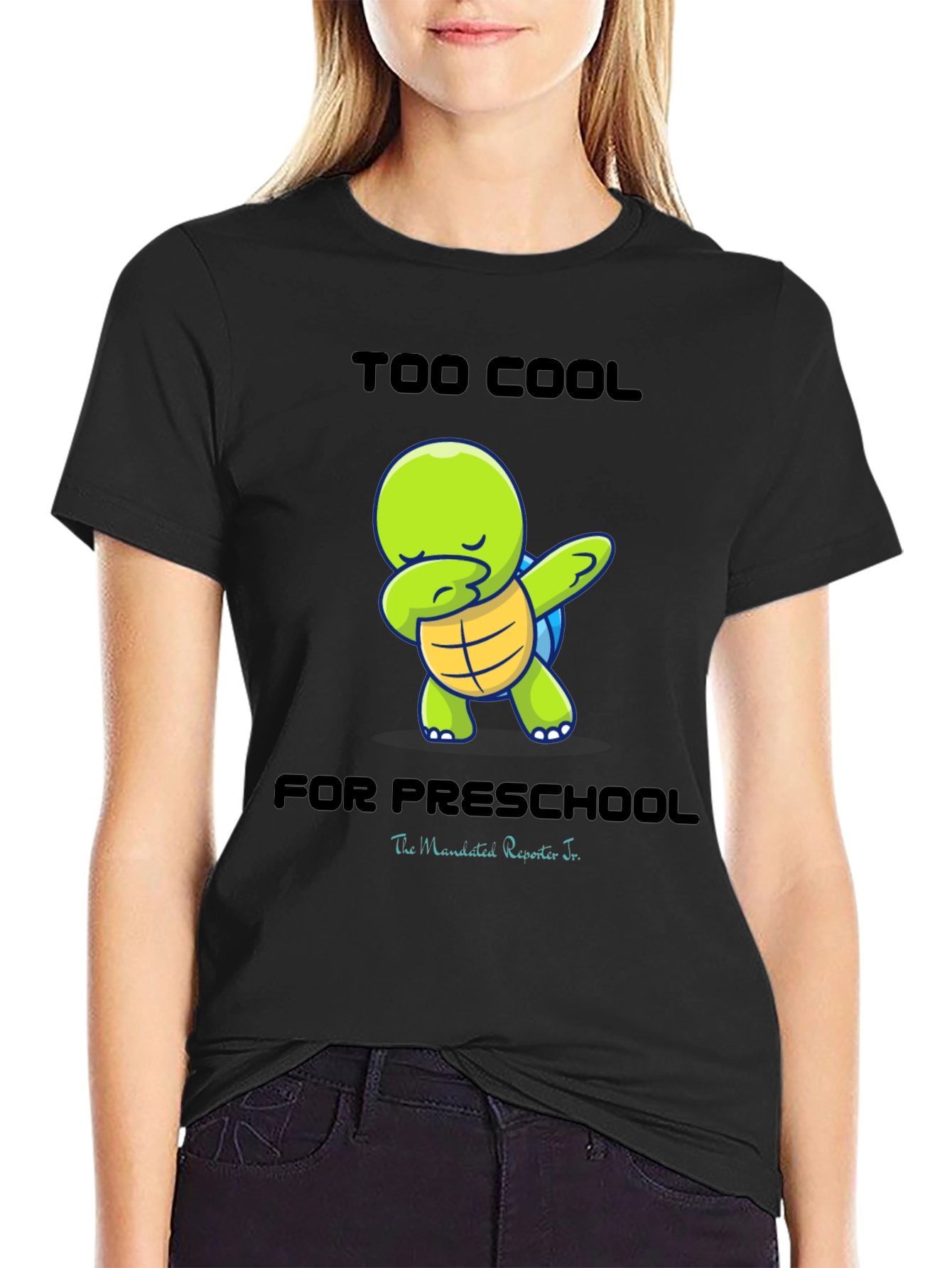 Too Cool for Preschool Turtle Dab T-Shirt