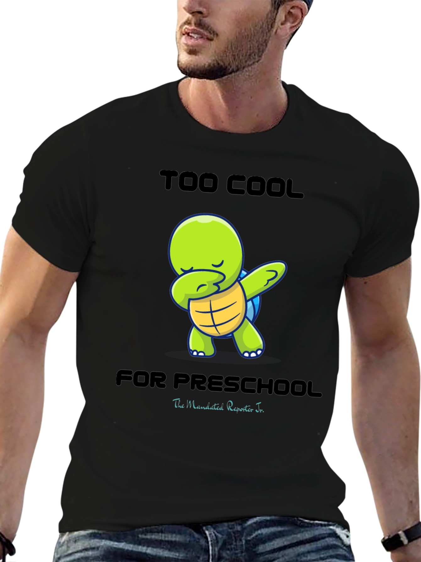 Too Cool for Preschool Turtle Dab T-Shirt