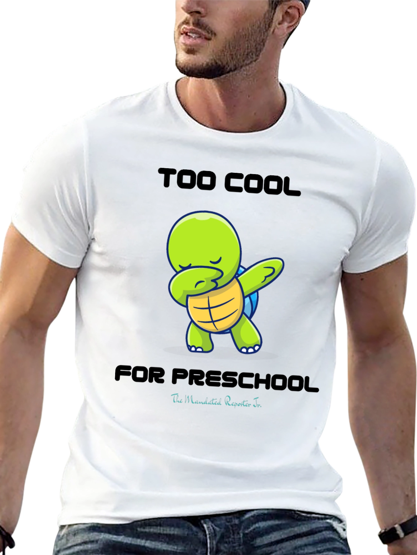 Too Cool for Preschool Turtle Dab T-Shirt