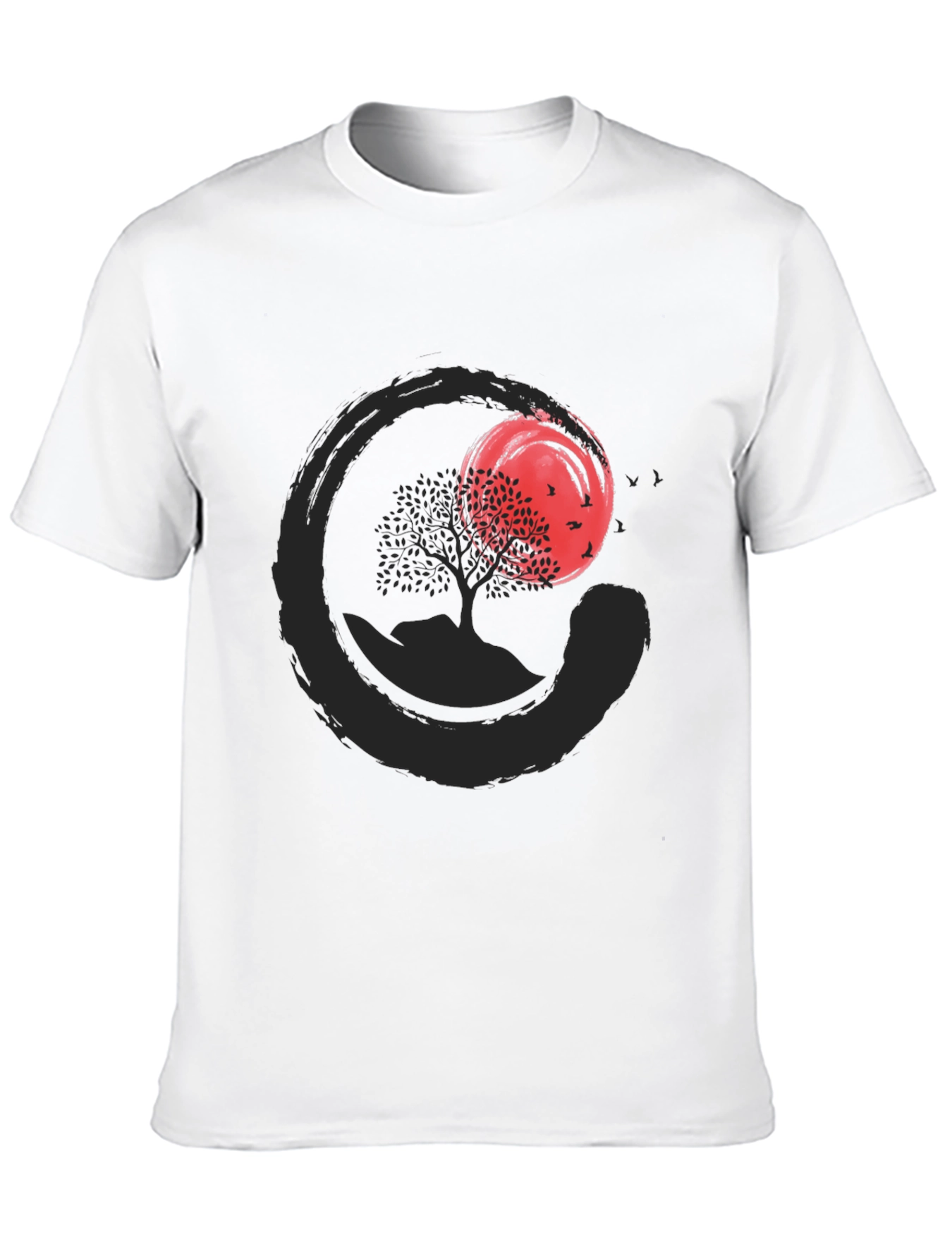 Zen Circle Tree T-Shirt - Stylish & Comfortable