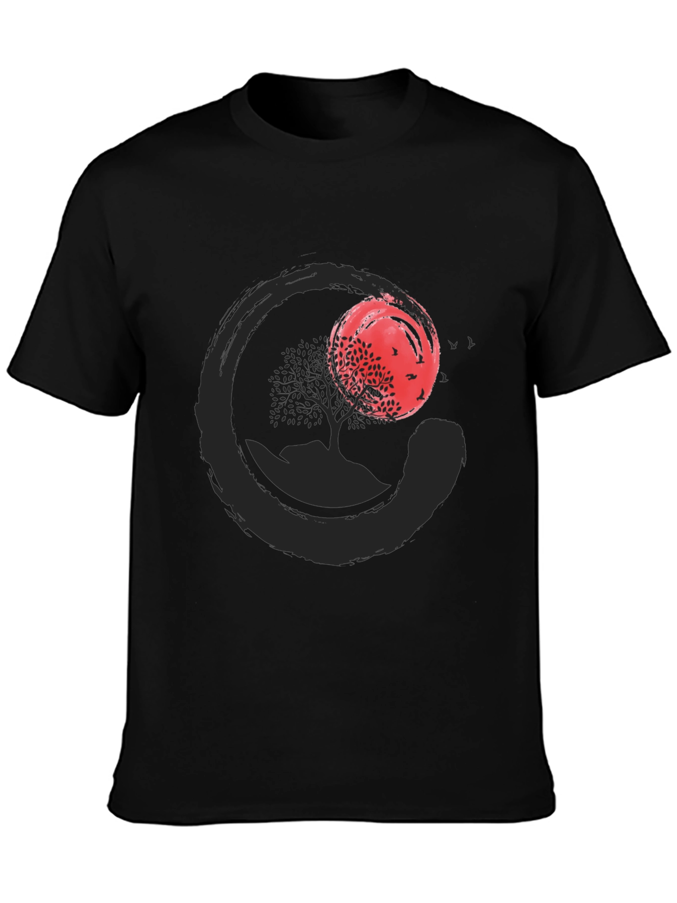 Zen Circle Tree T-Shirt - Stylish & Comfortable