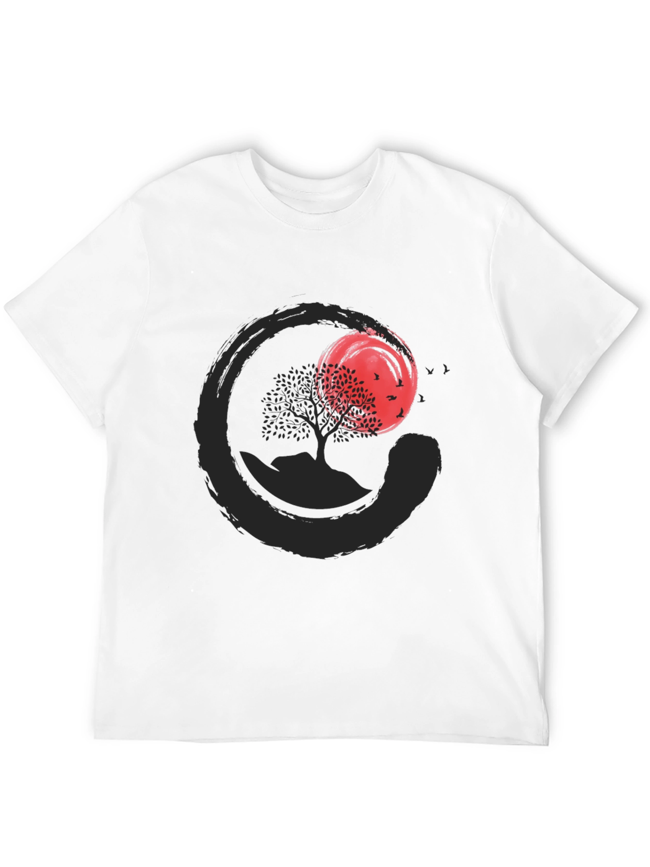 Zen Circle Tree T-Shirt - Stylish & Comfortable