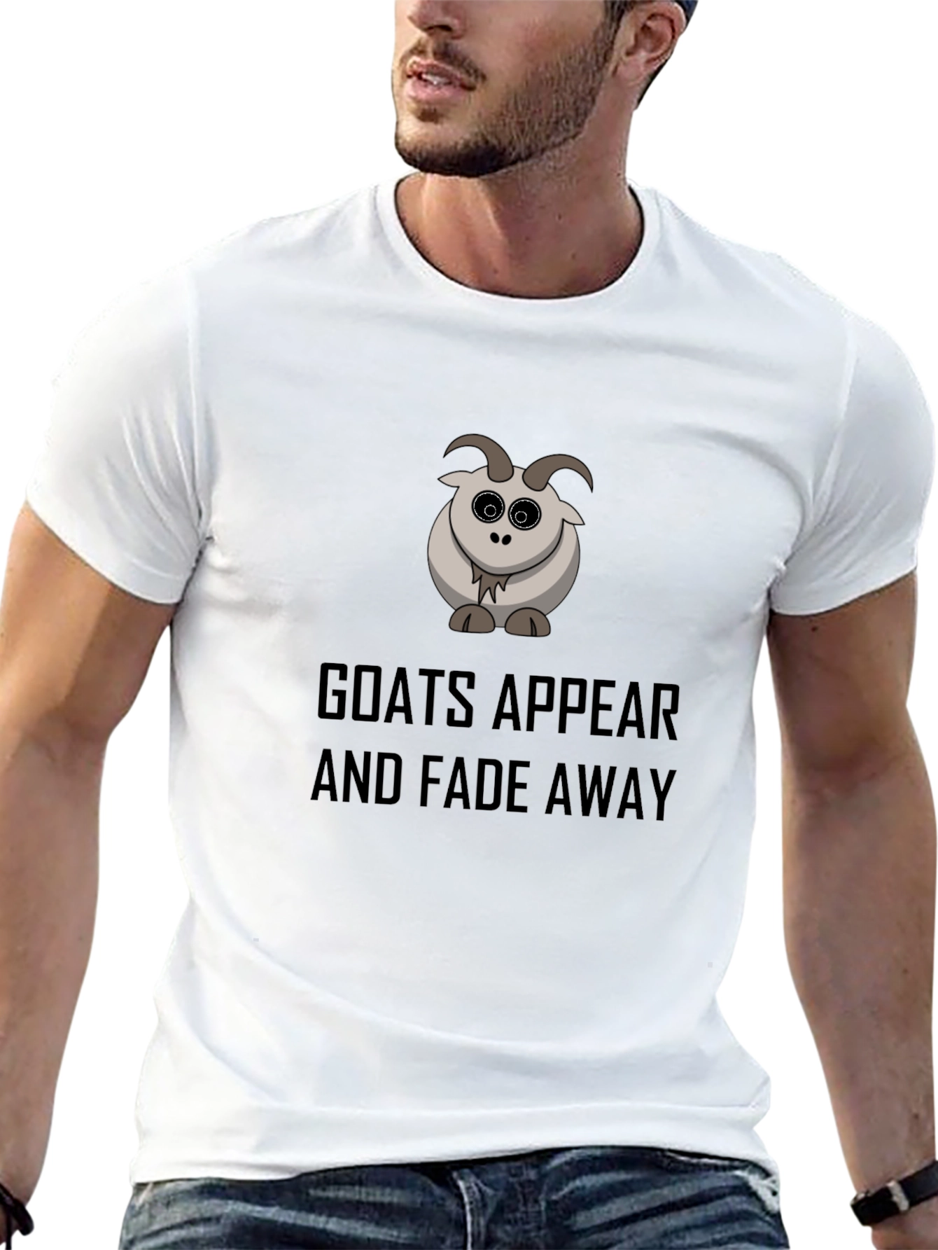 Goats Appear and Fade Away Black T-Shirt