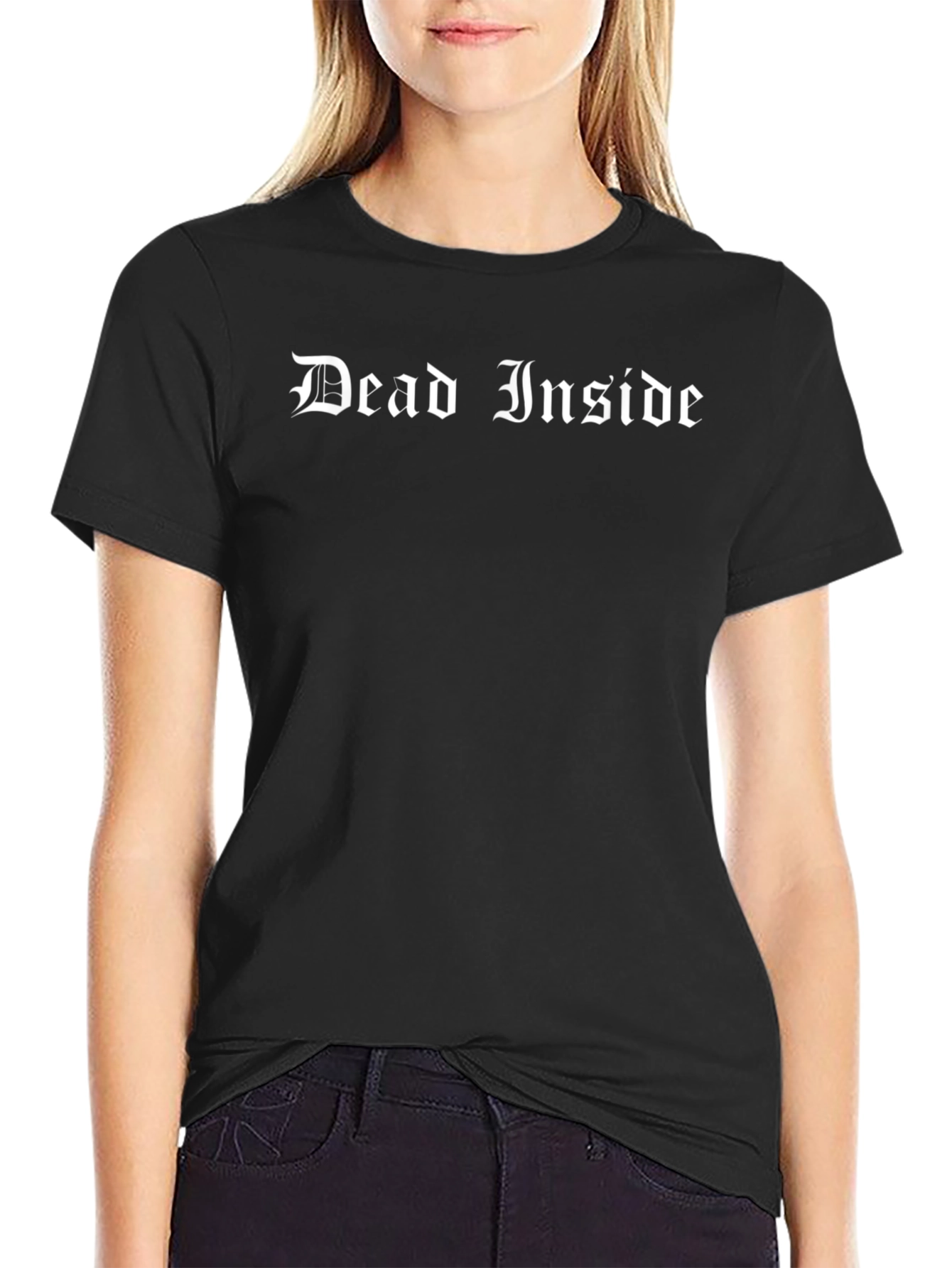 Dead Inside T-Shirt - Gothic Text Tee