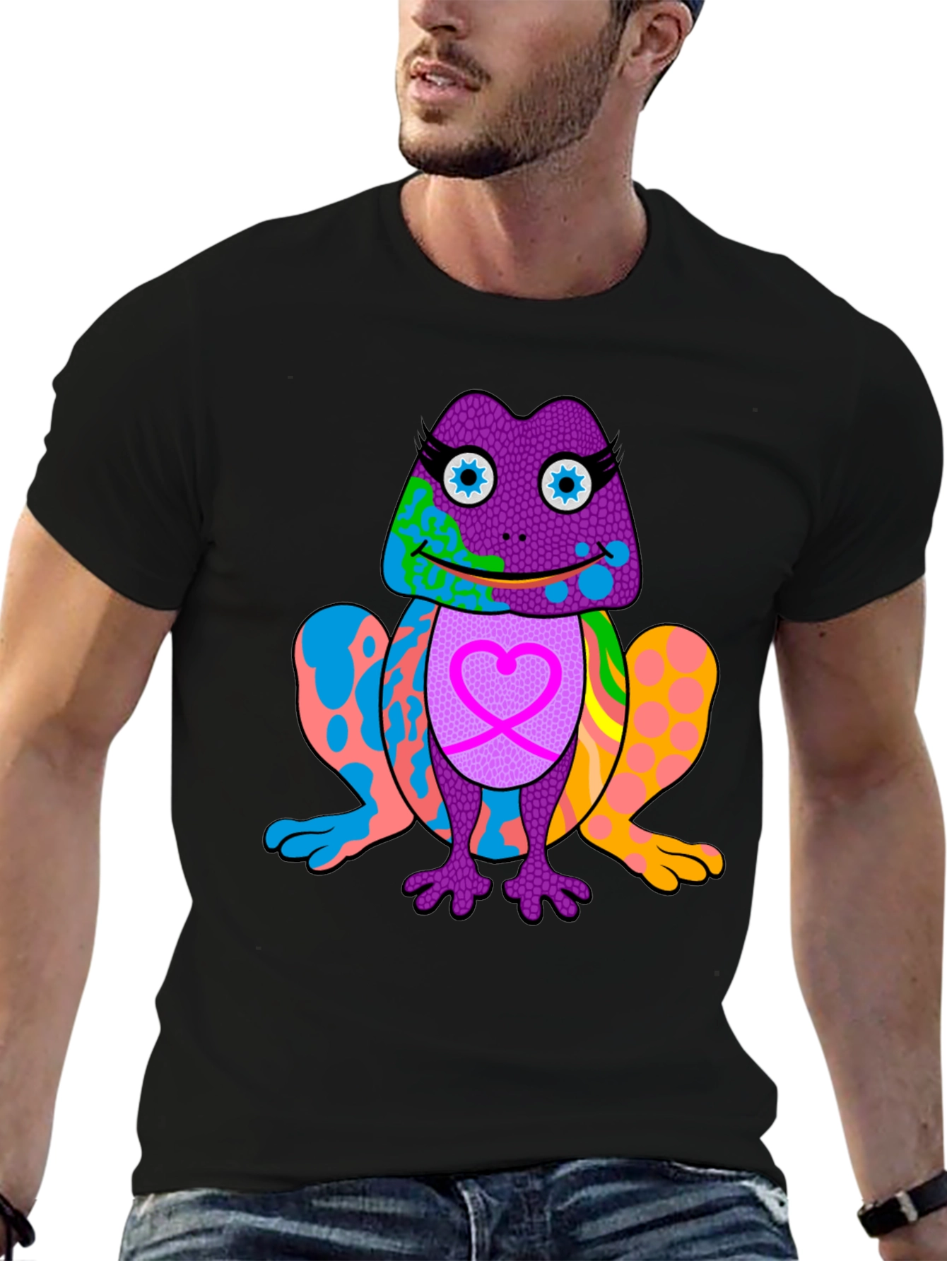 Funky Frog Graphic Tee - Vibrant & Unique Design