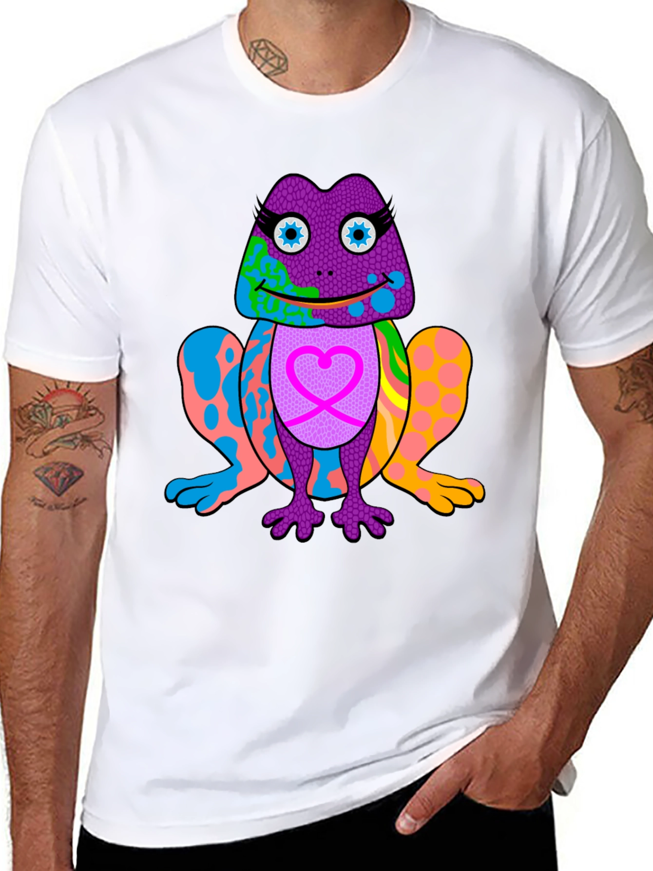 Funky Frog Graphic Tee - Vibrant & Unique Design