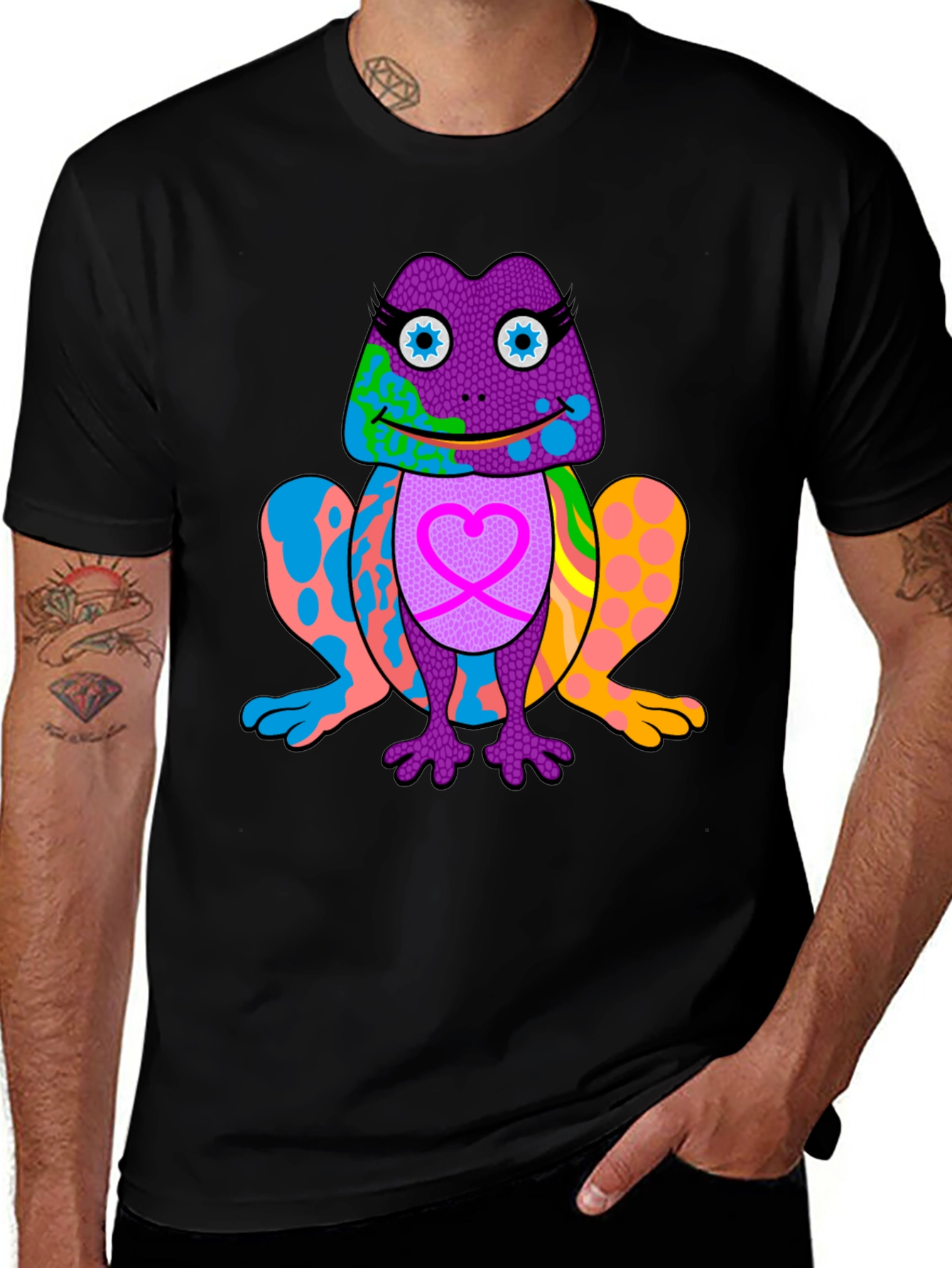 Funky Frog Graphic Tee - Vibrant & Unique Design