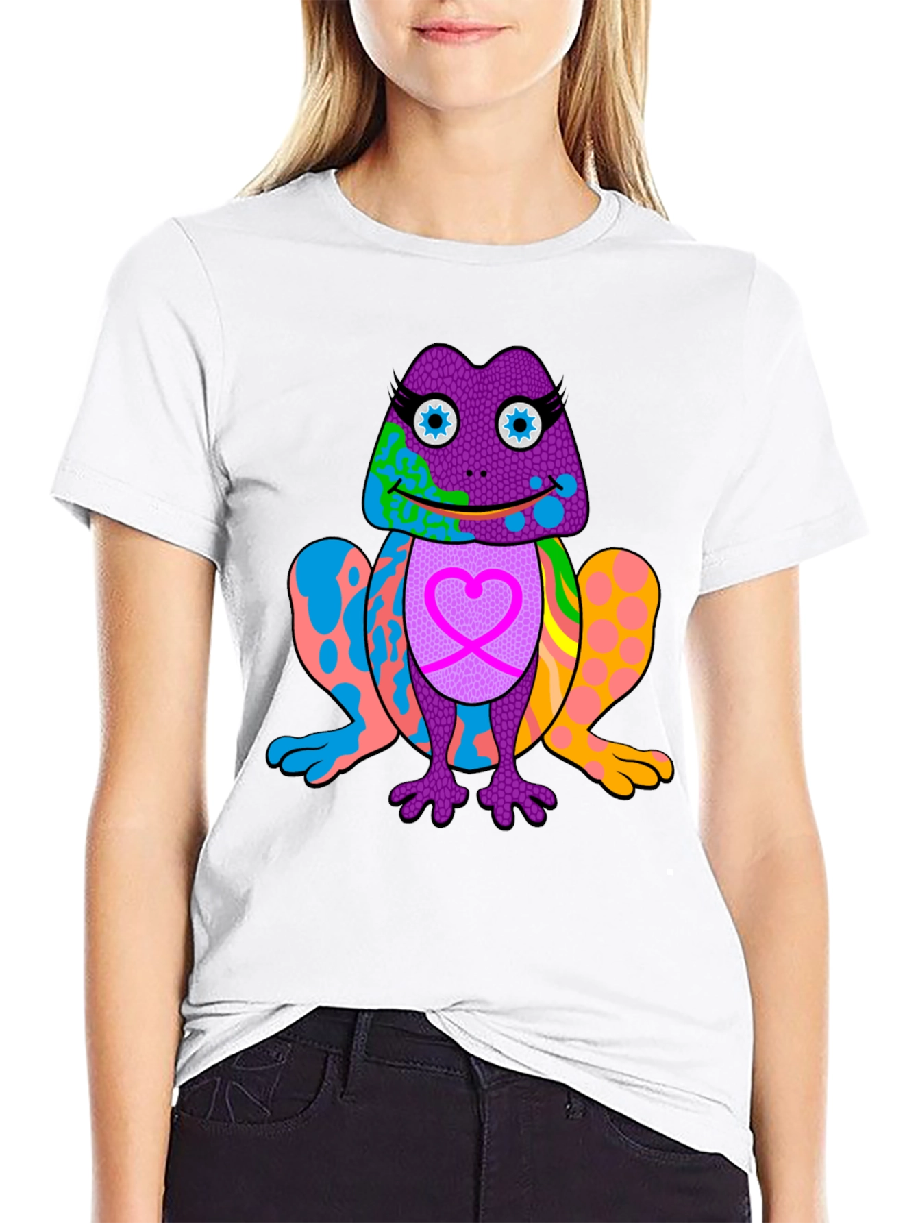 Funky Frog Graphic Tee - Vibrant & Unique Design