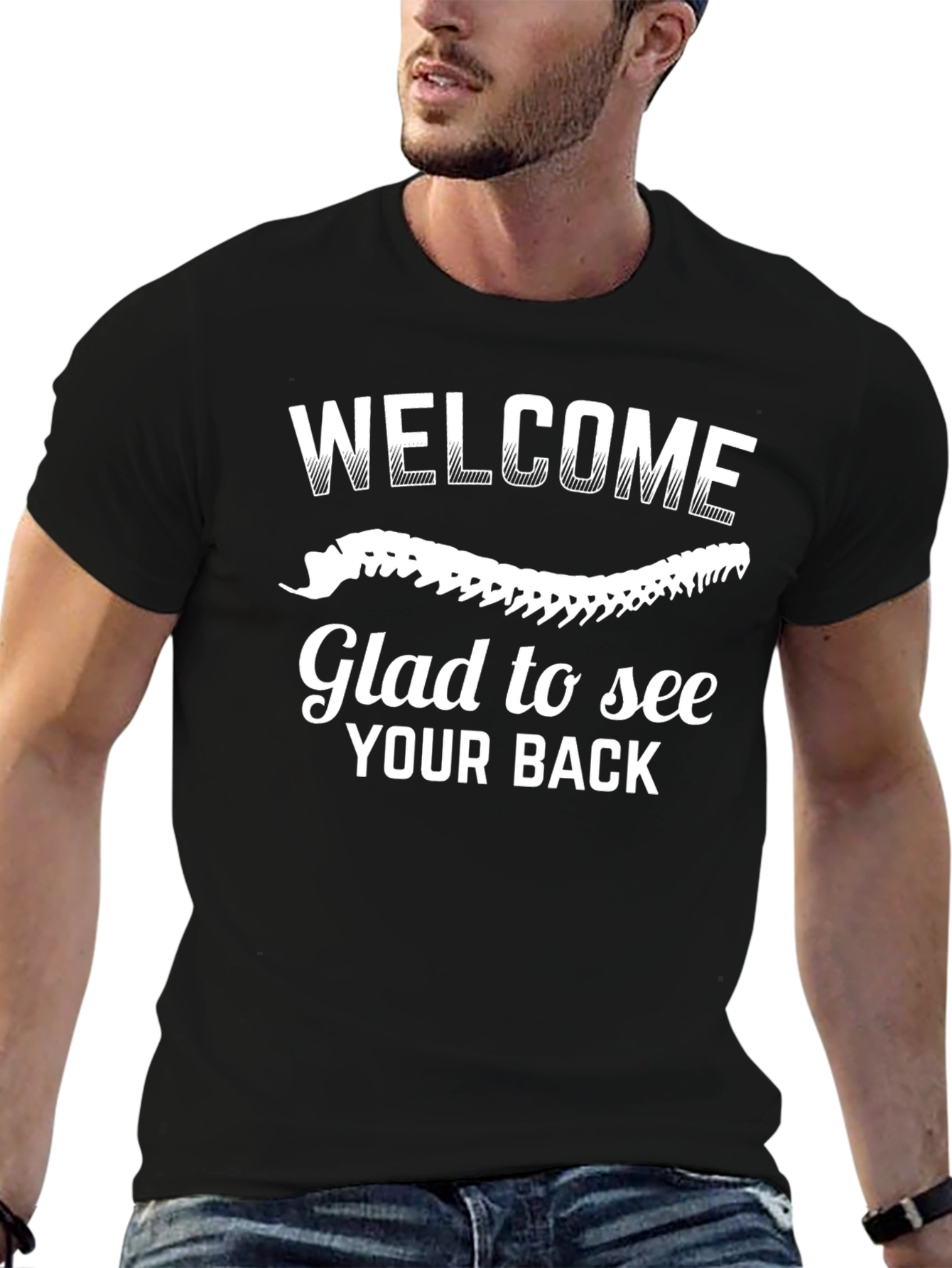 Welcome Glad to See Your Back Graphic Tee