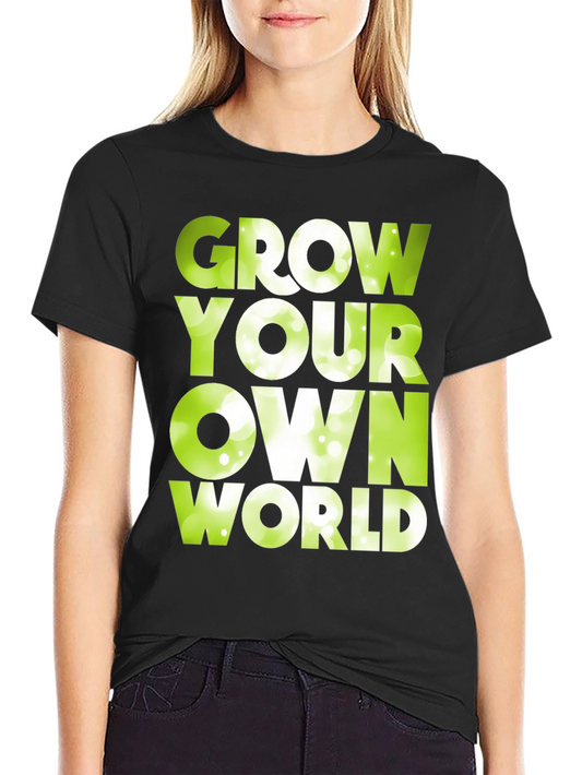 Grow Your Own World Graphic Tee - Black
