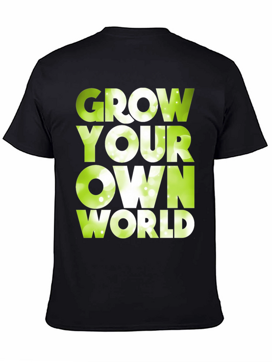 Grow Your Own World Graphic Tee - Black