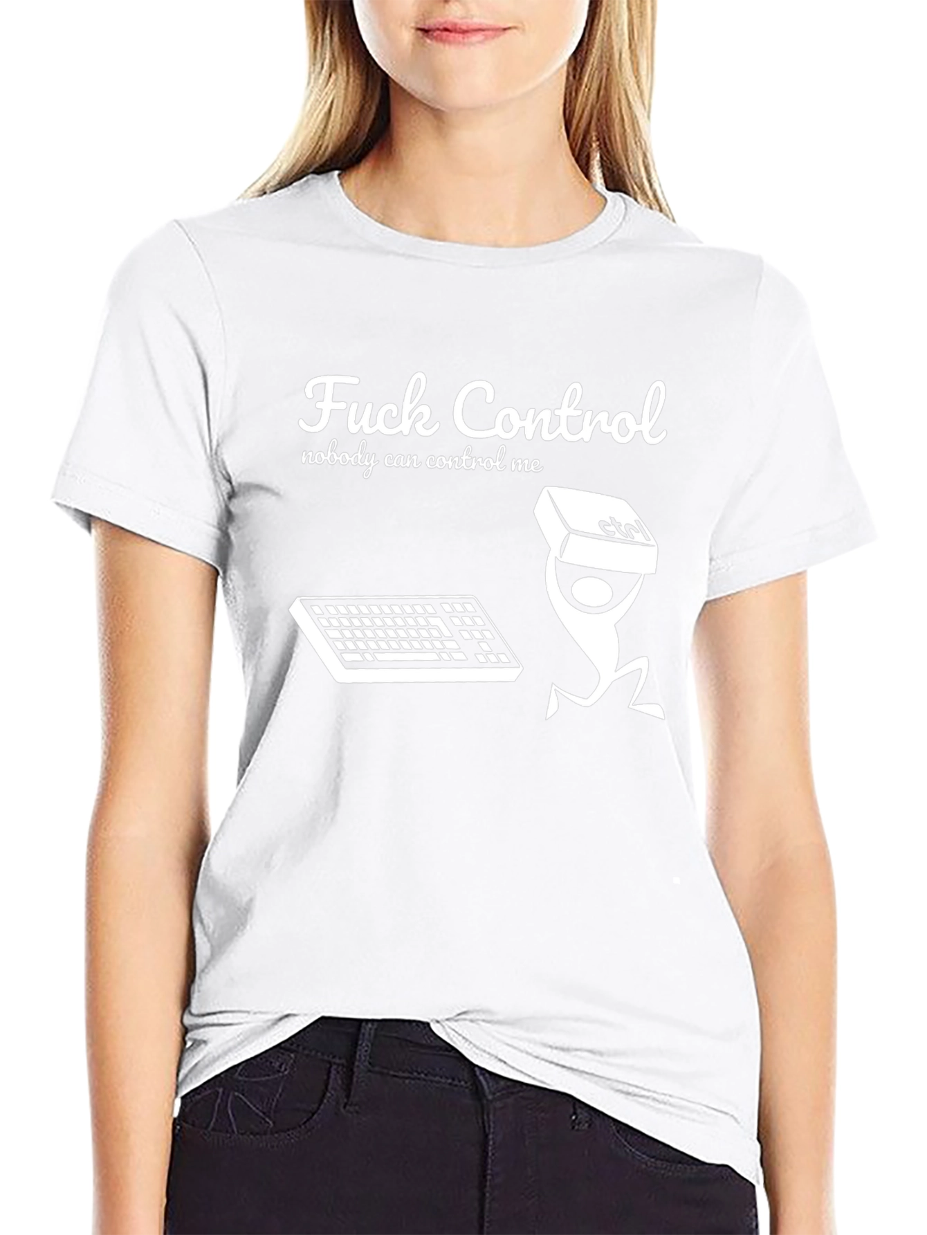 Fuck Control T-Shirt Nobody Can Control Me Funny Tee