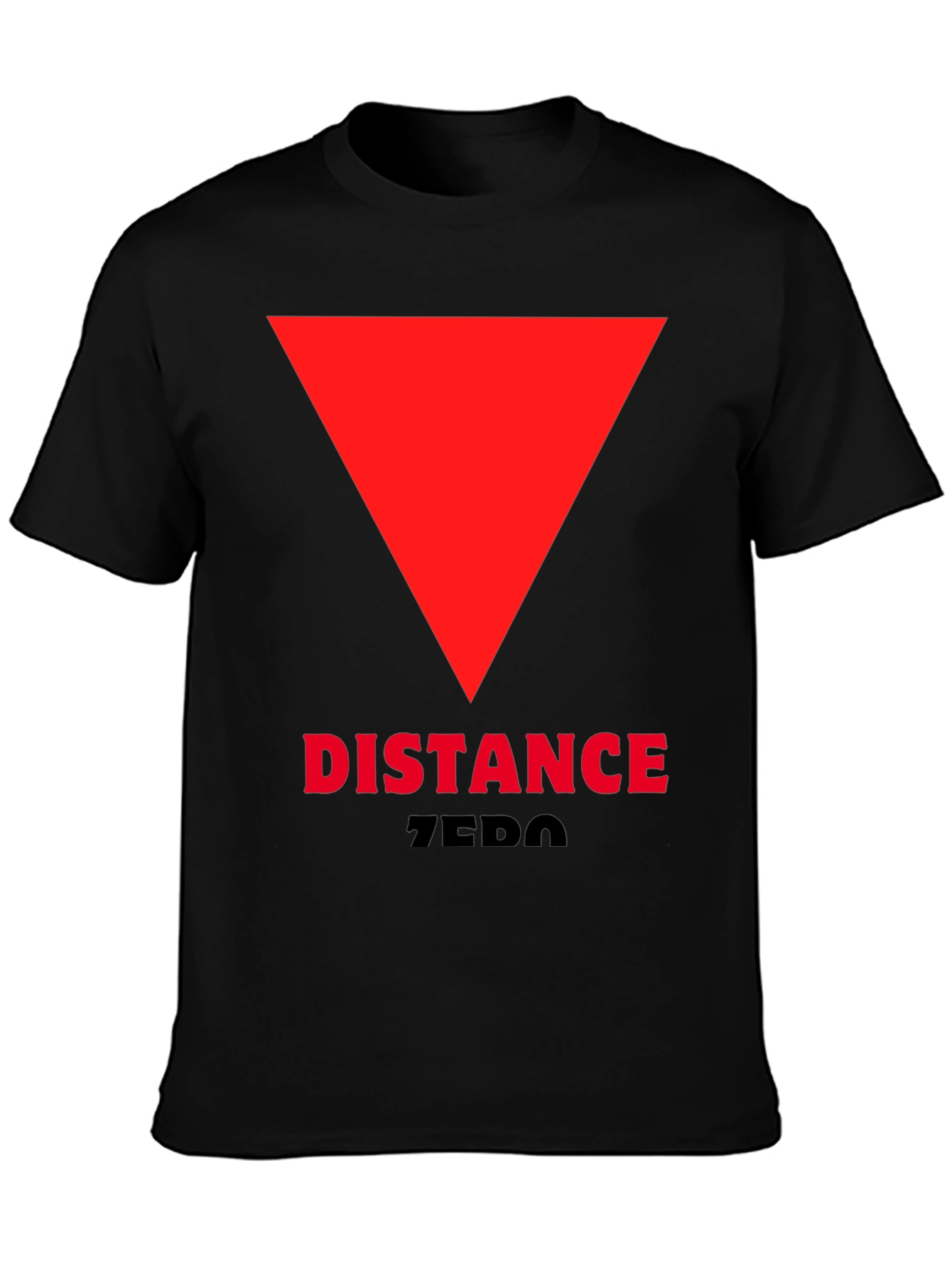 Distance Zero T-Shirt - Red Triangle Design