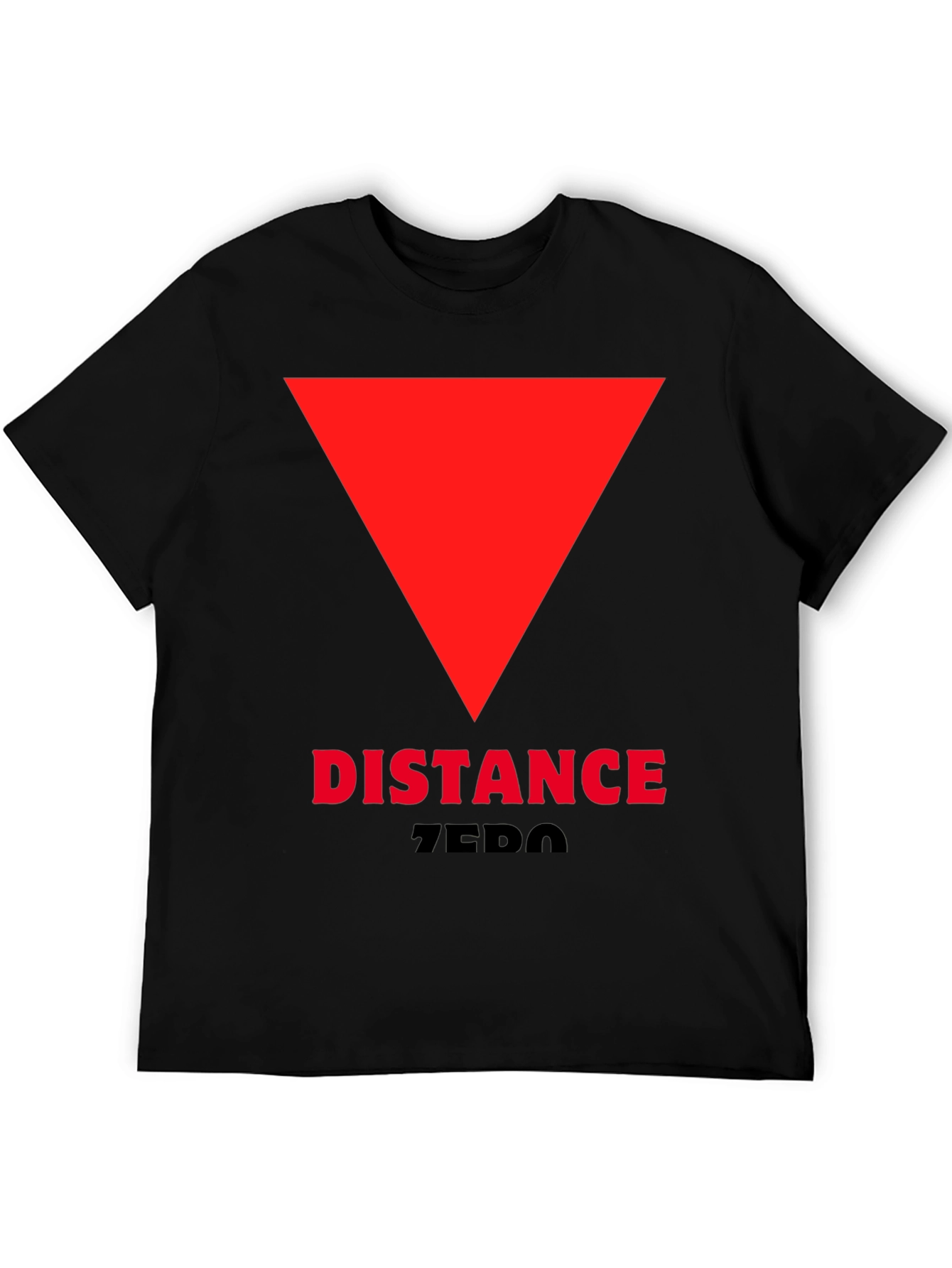Distance Zero T-Shirt - Red Triangle Design