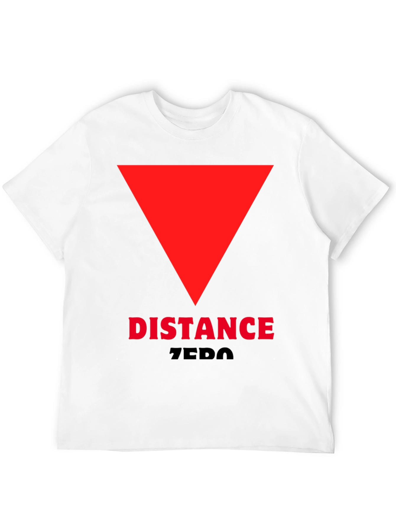 Distance Zero T-Shirt - Red Triangle Design