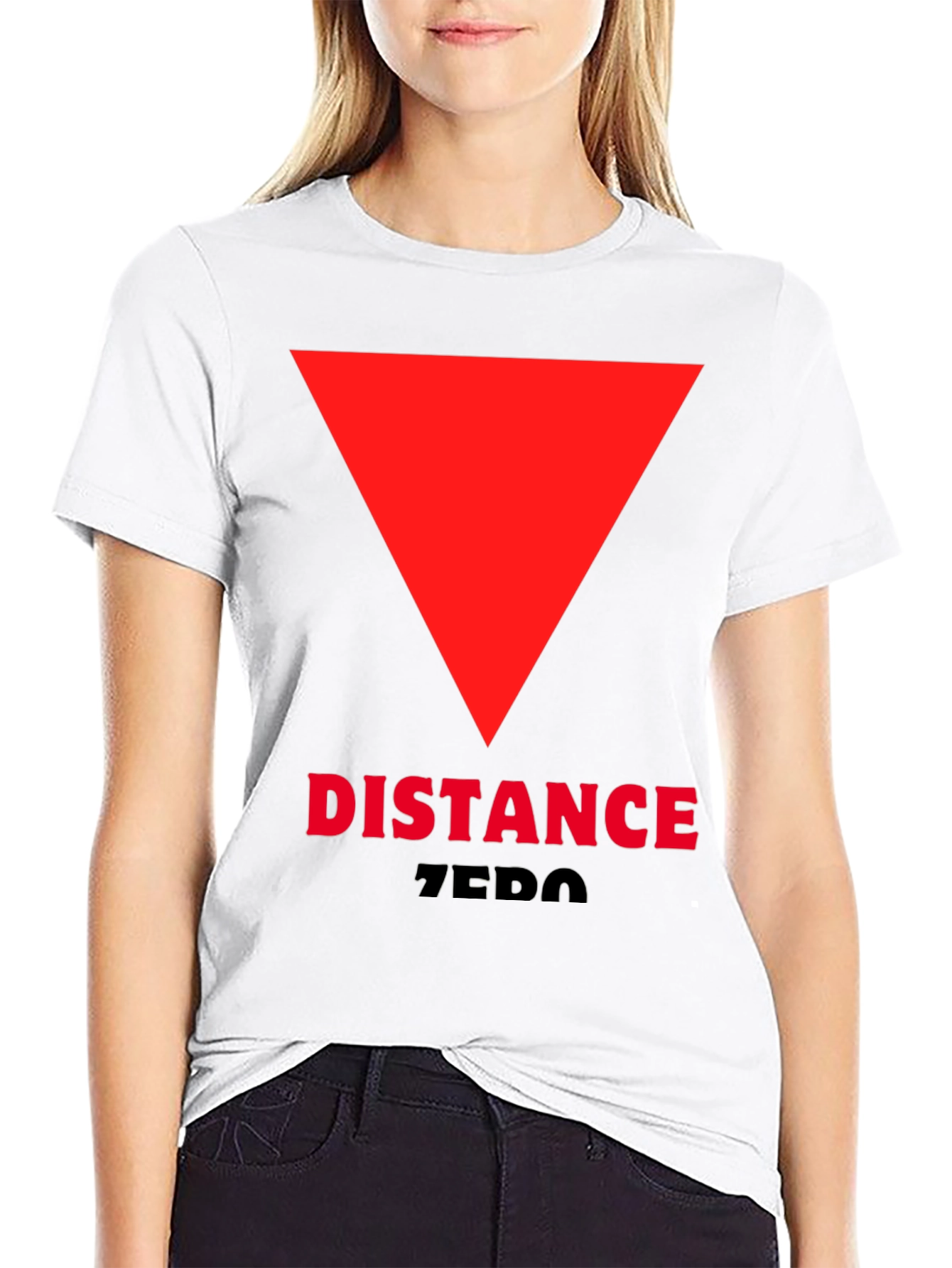 Distance Zero T-Shirt - Red Triangle Design