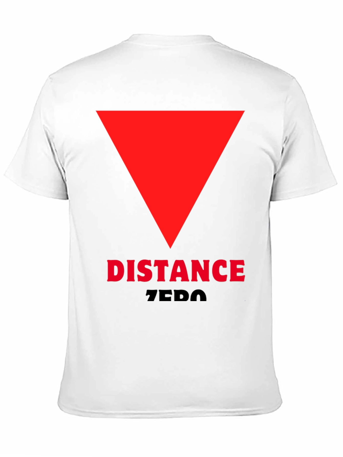 Distance Zero T-Shirt - Red Triangle Design