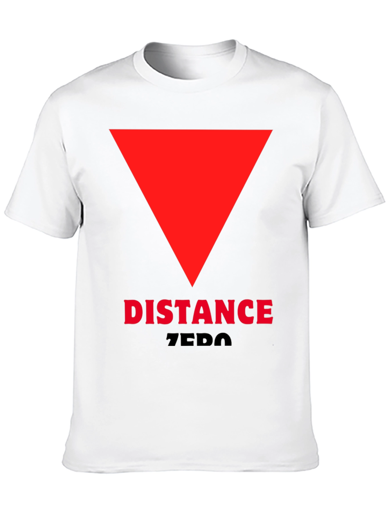 Distance Zero T-Shirt - Red Triangle Design