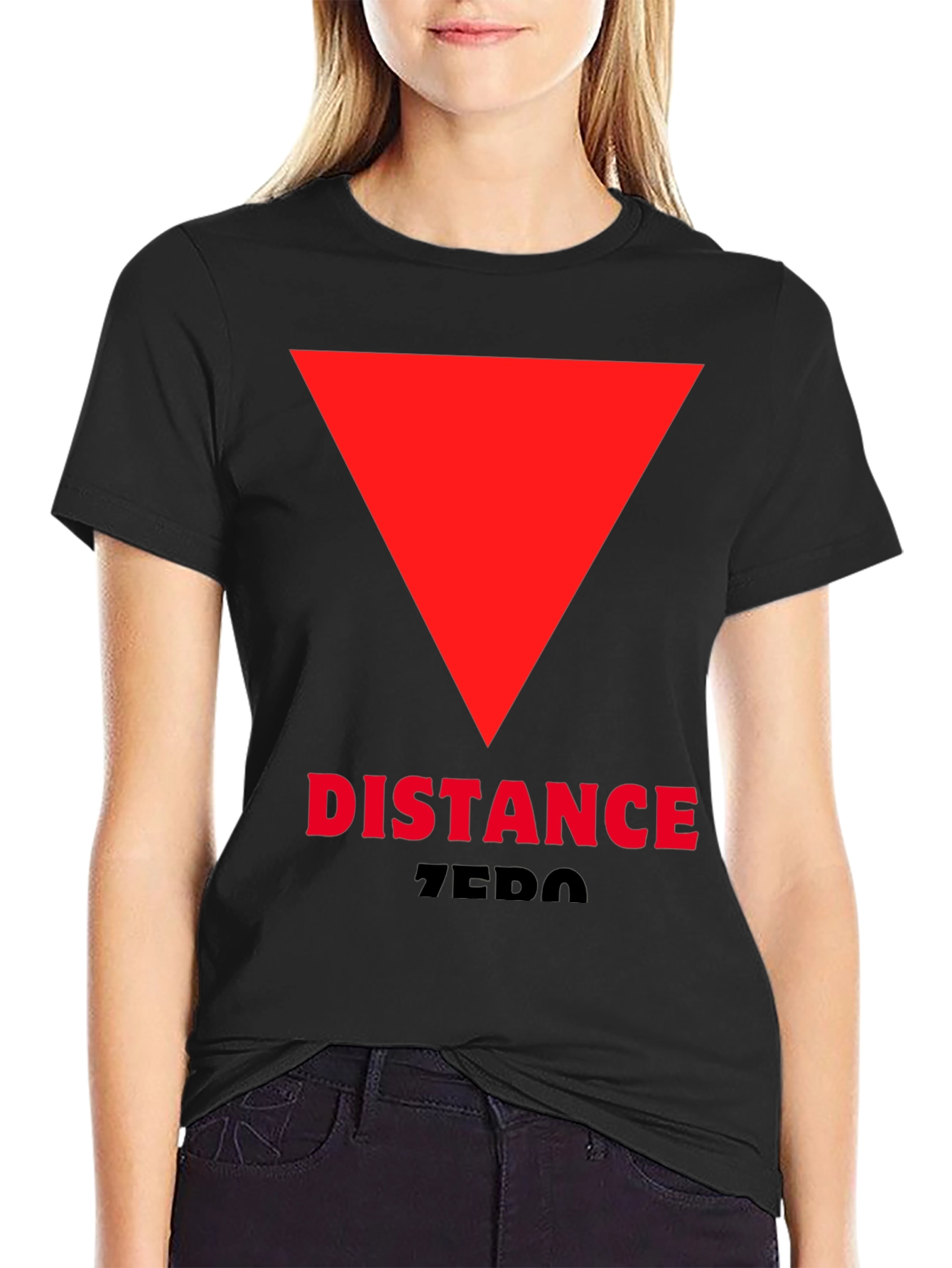 Distance Zero T-Shirt - Red Triangle Design