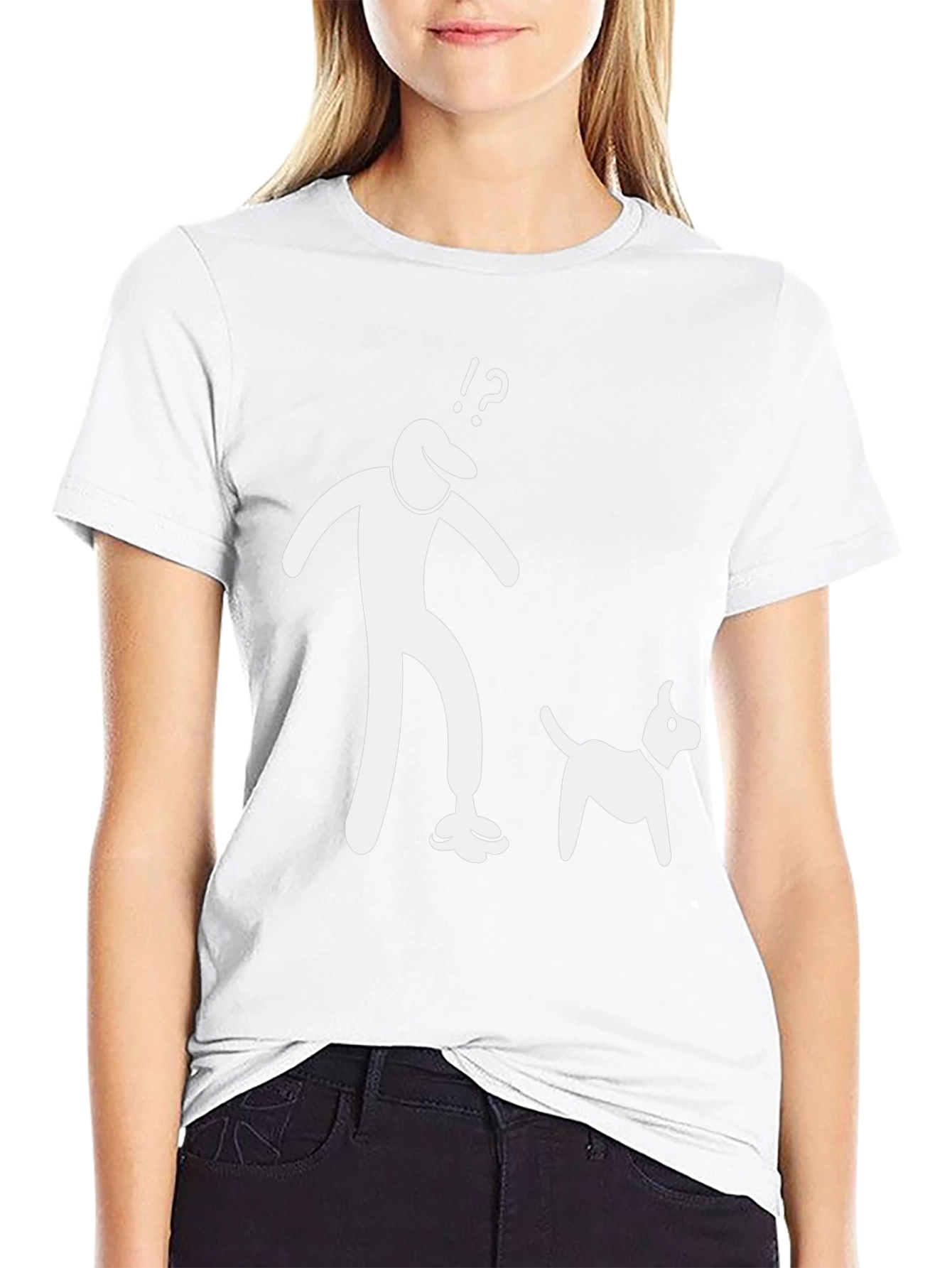 Mens Black T-Shirt with Funny Graphic Print